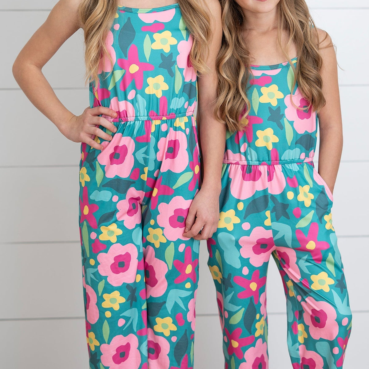 Millie Green Floral Jumpsuit