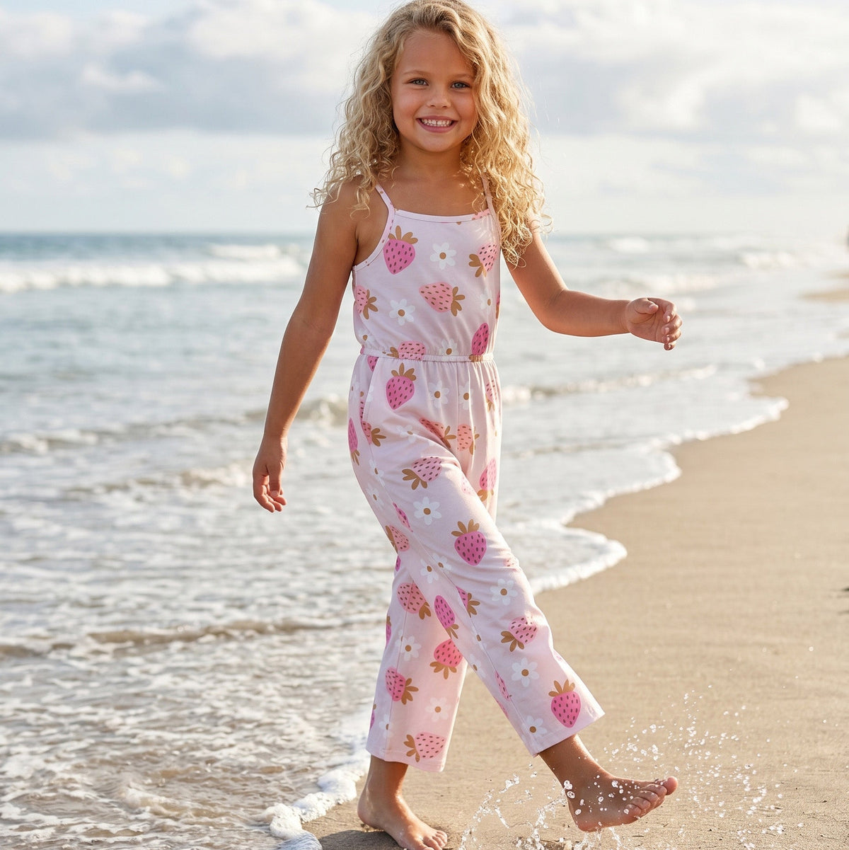 Millie Strawberry Jumpsuit