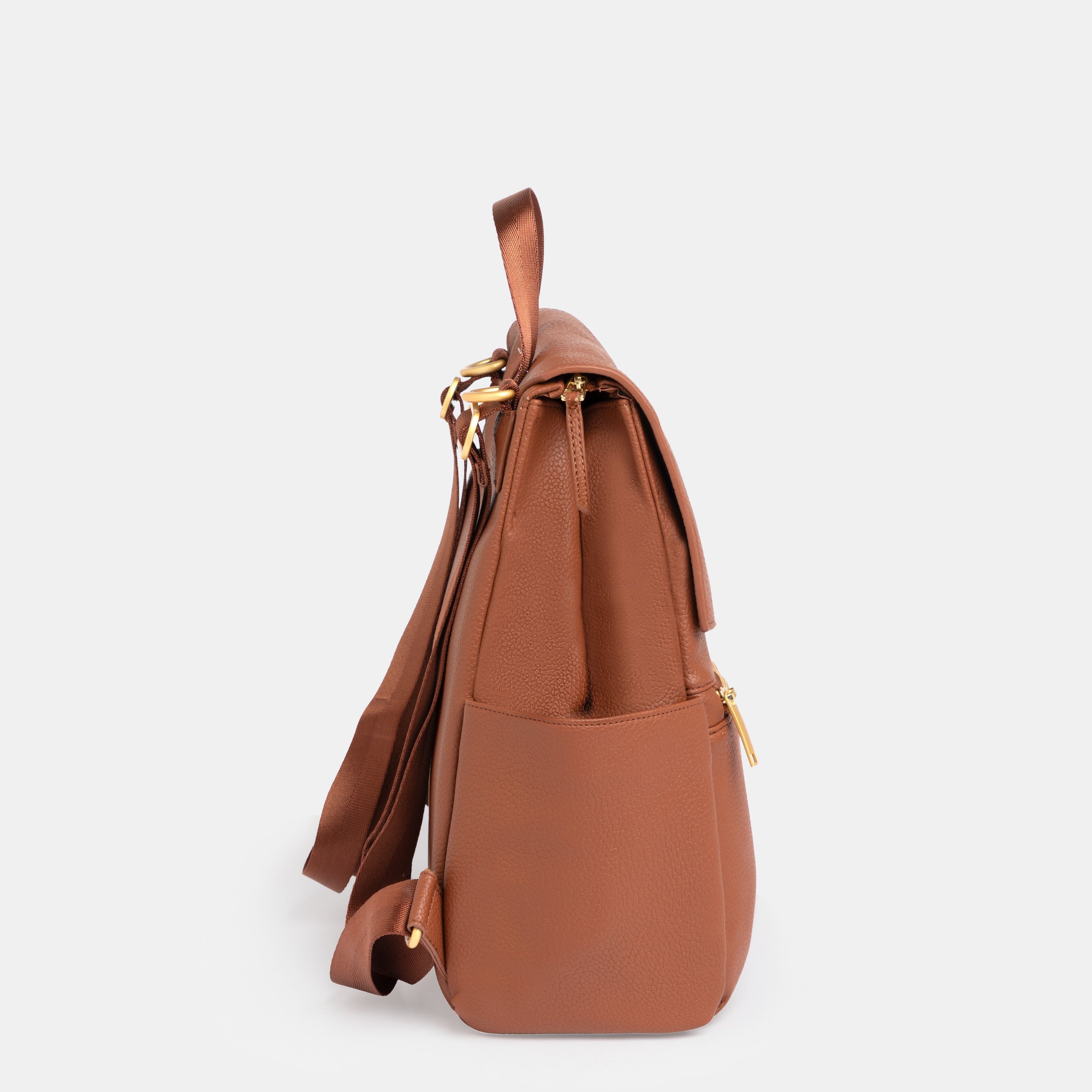 Cognac Mini Classic Diaper Bag II
