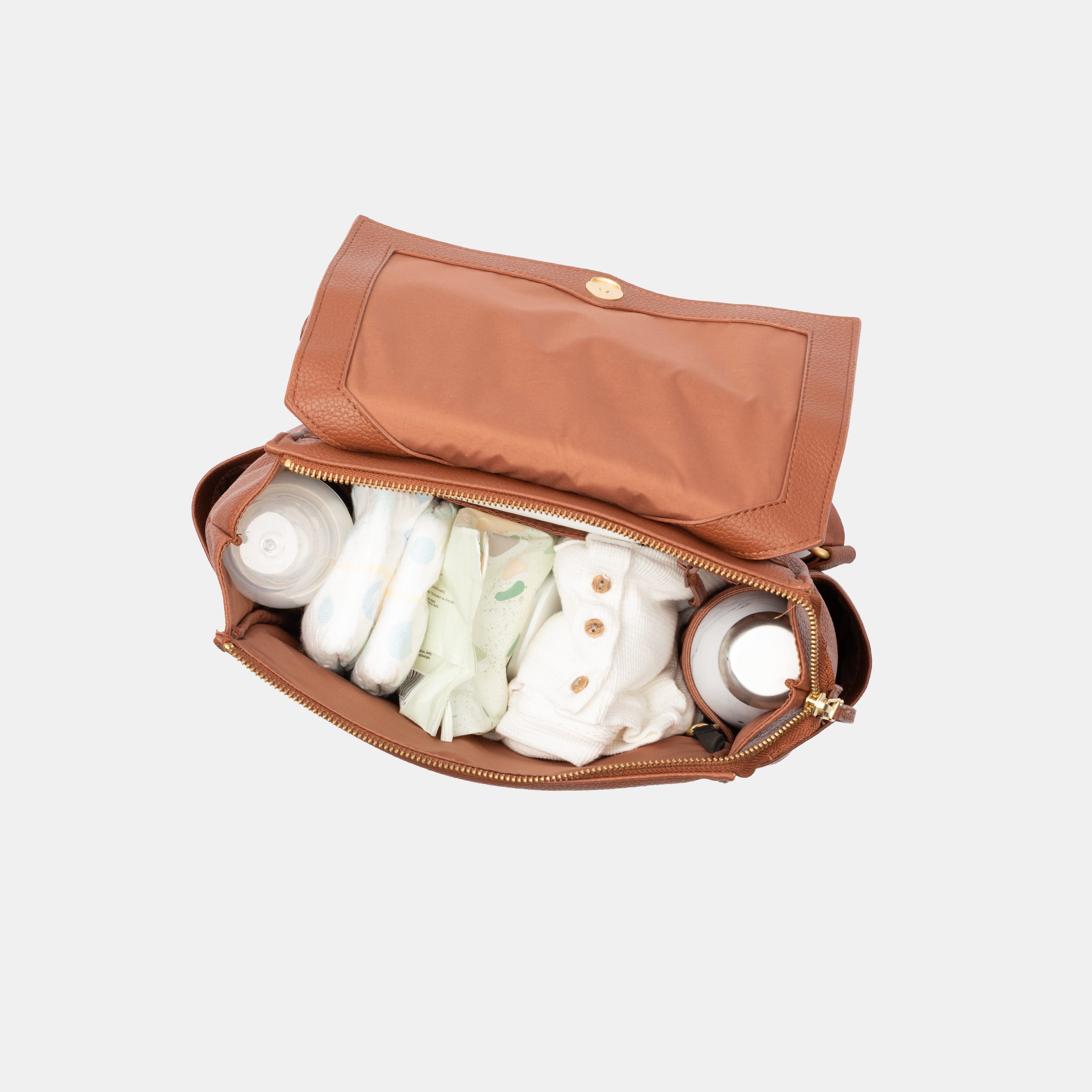 Cognac Mini Classic Diaper Bag II