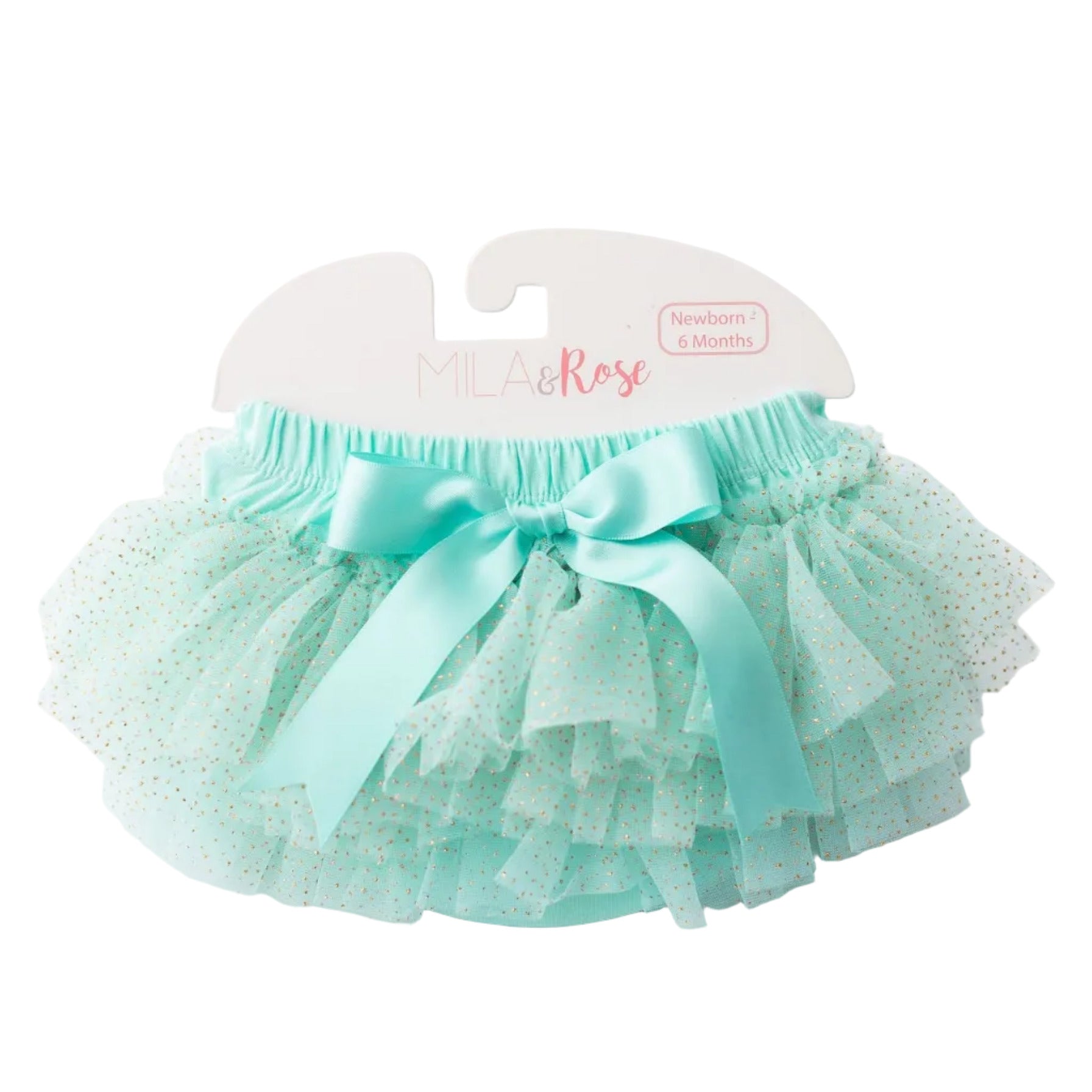 Mint & Gold Glitter Ruffle Tutu Bloomer