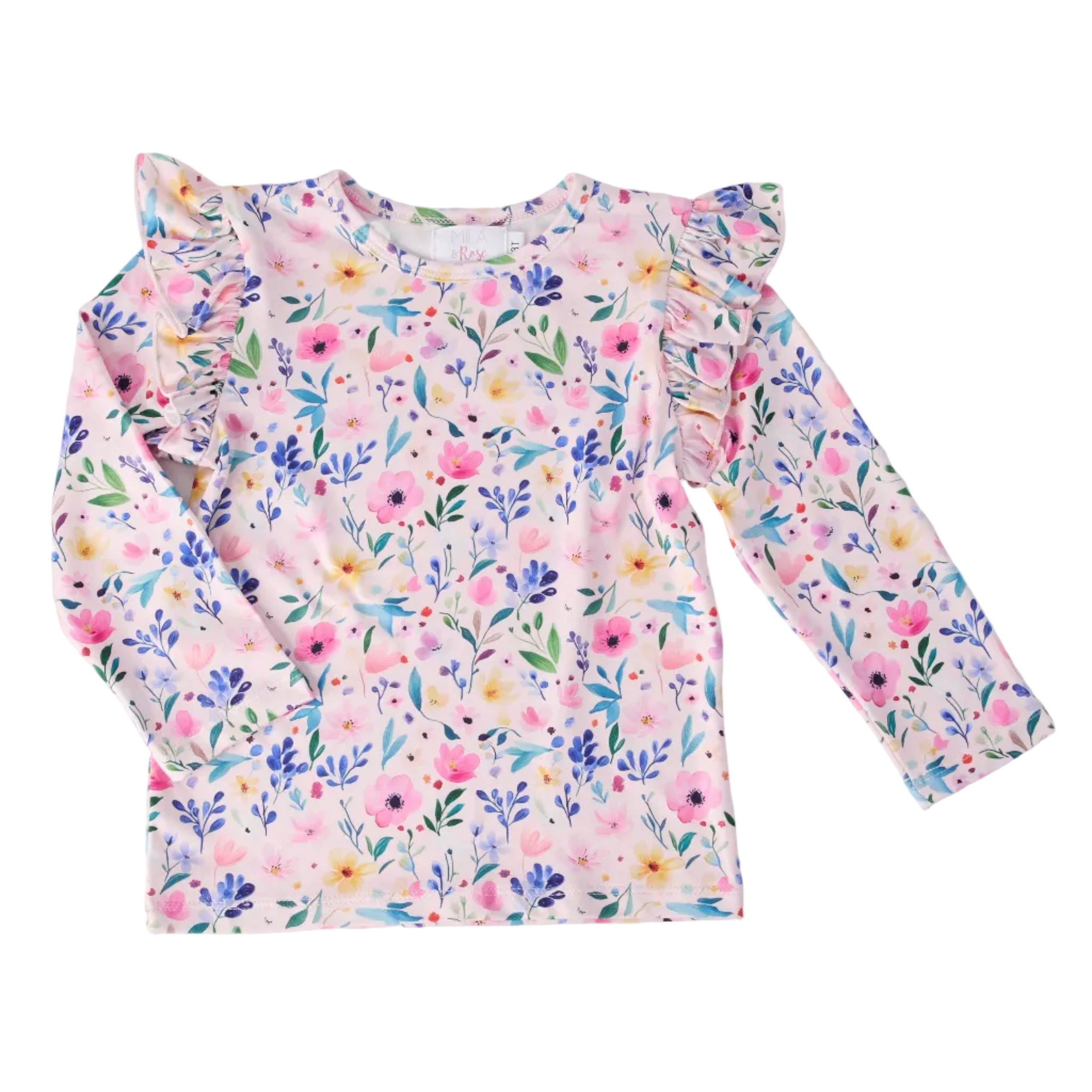 Morning Meadows L/S Ruffle Tee