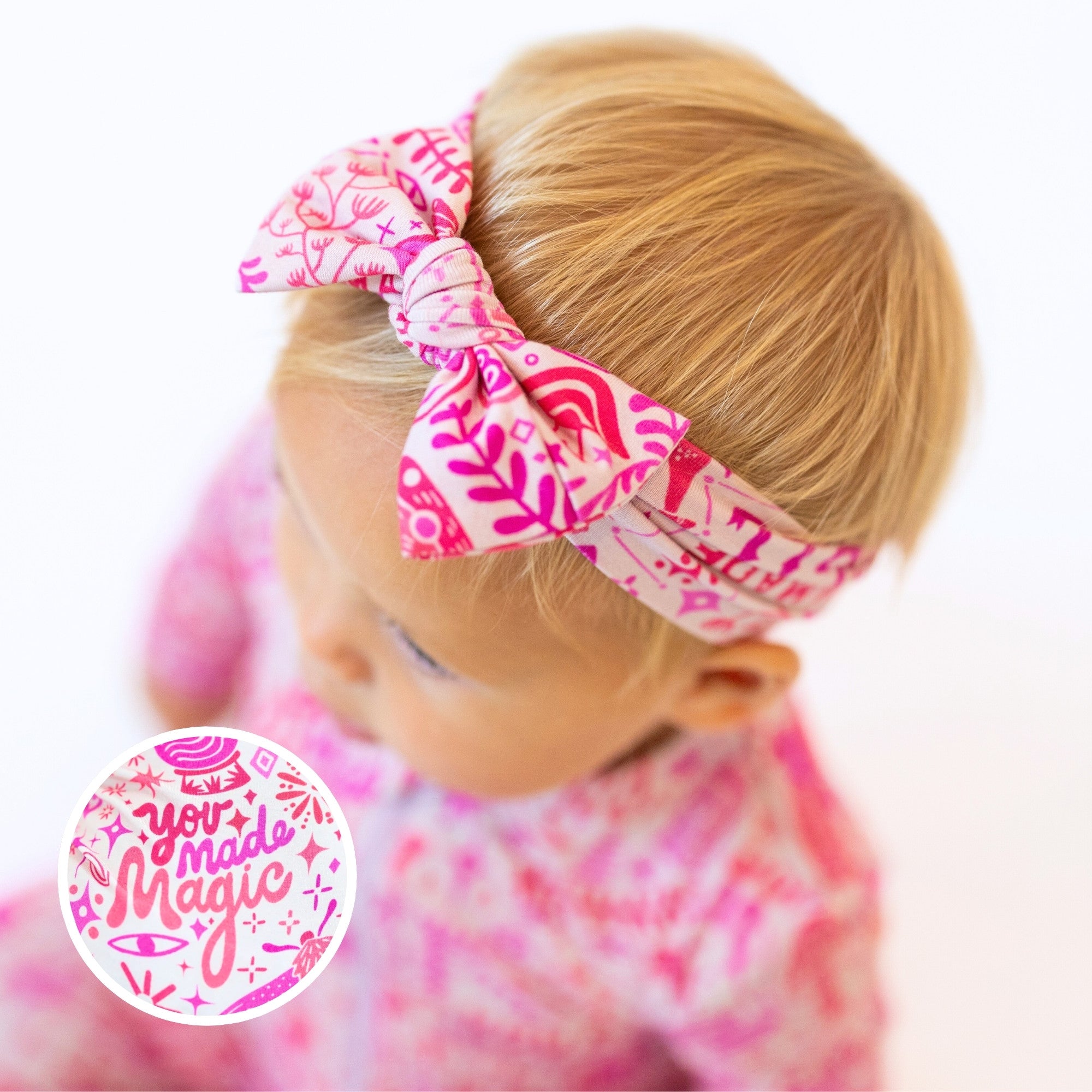 The SoftKnot Bow | Mystic Mama (Pink)