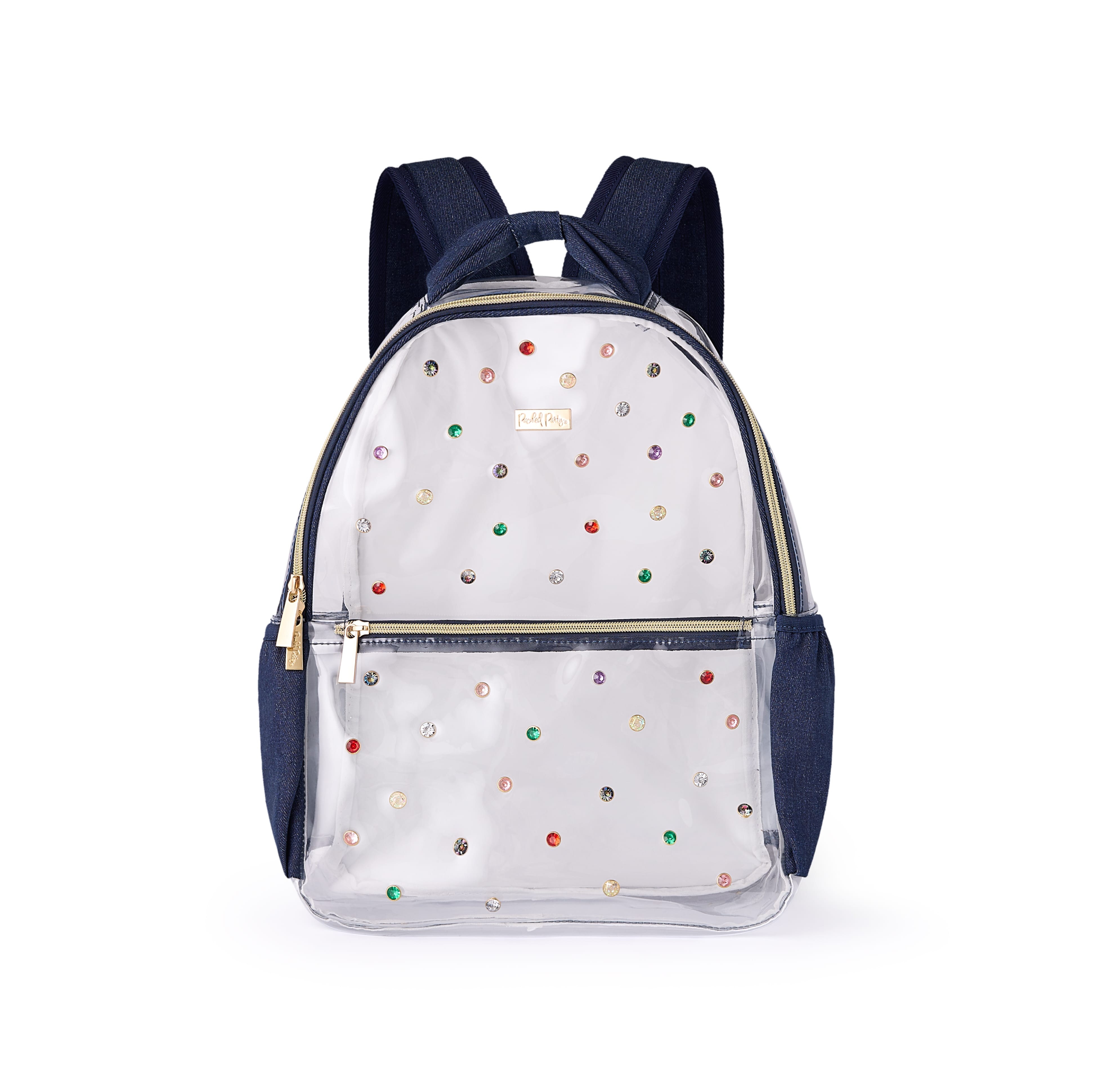 Denim and Gems Clear Backpack