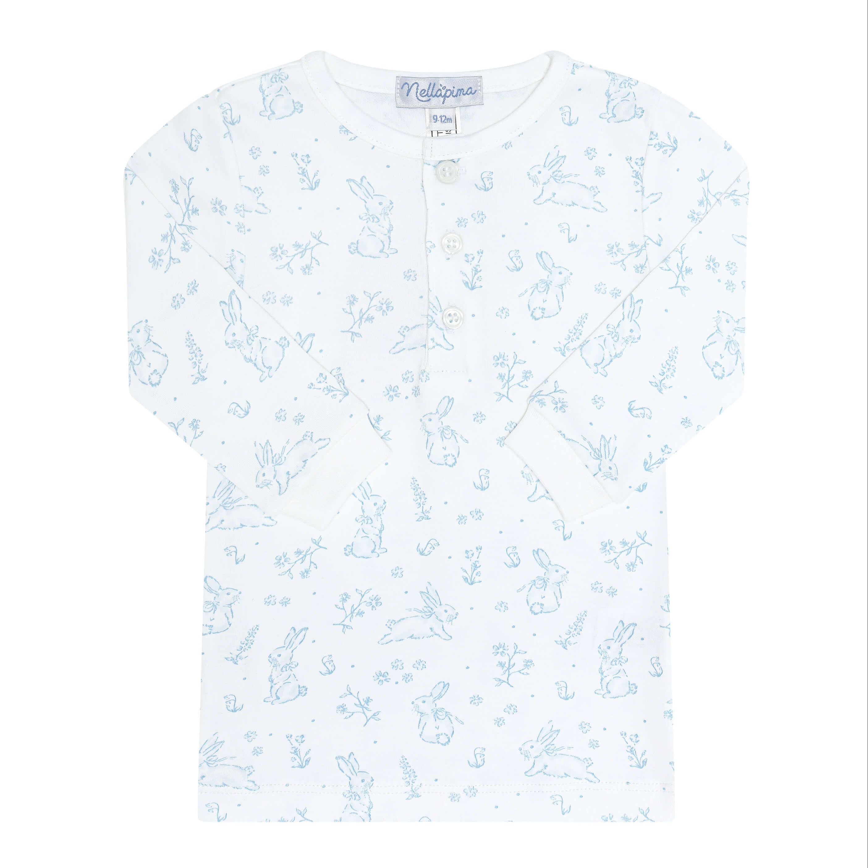 Blue Bunny Toile Pajama