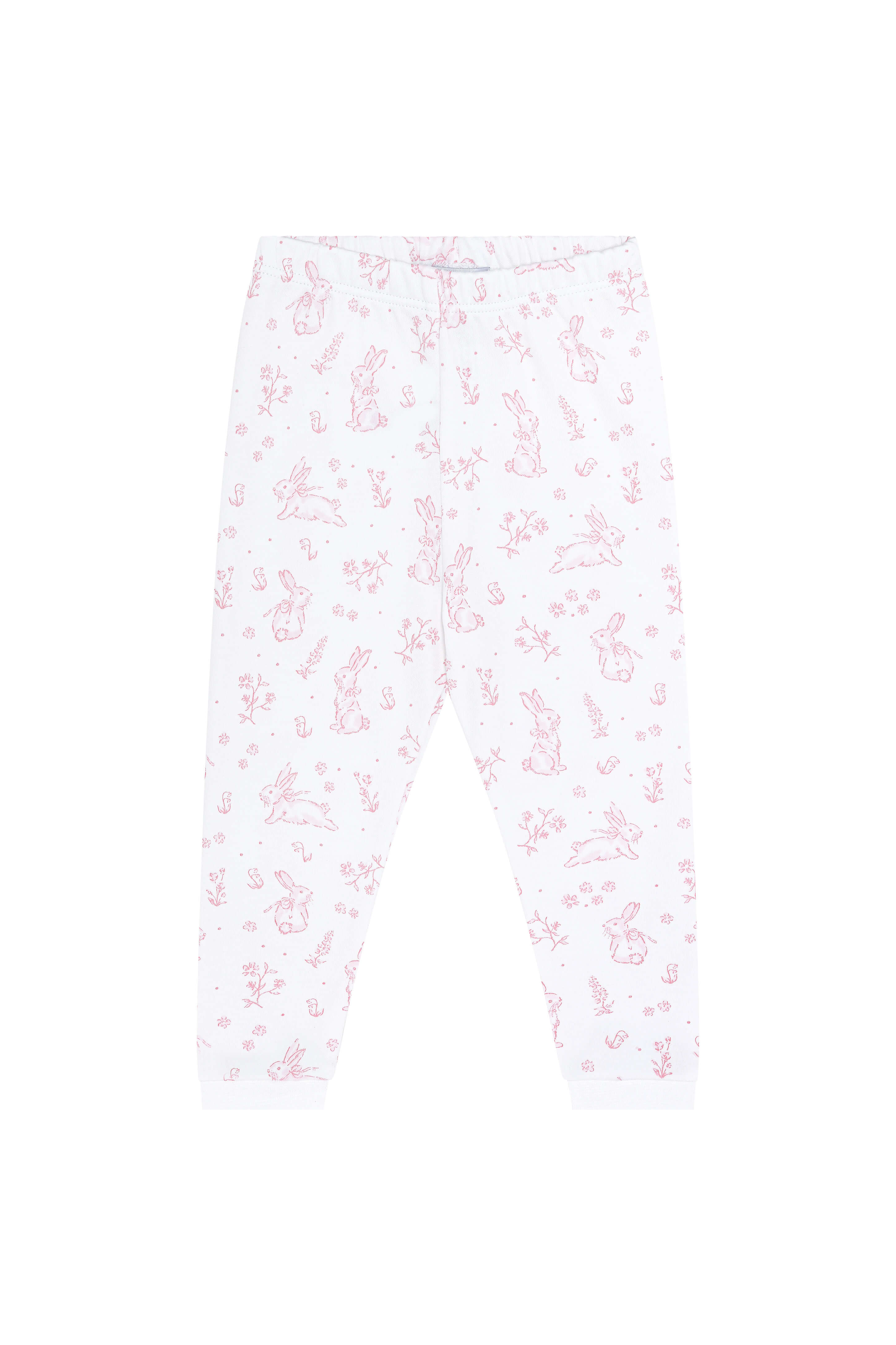Pink Bunny Toile Pajama