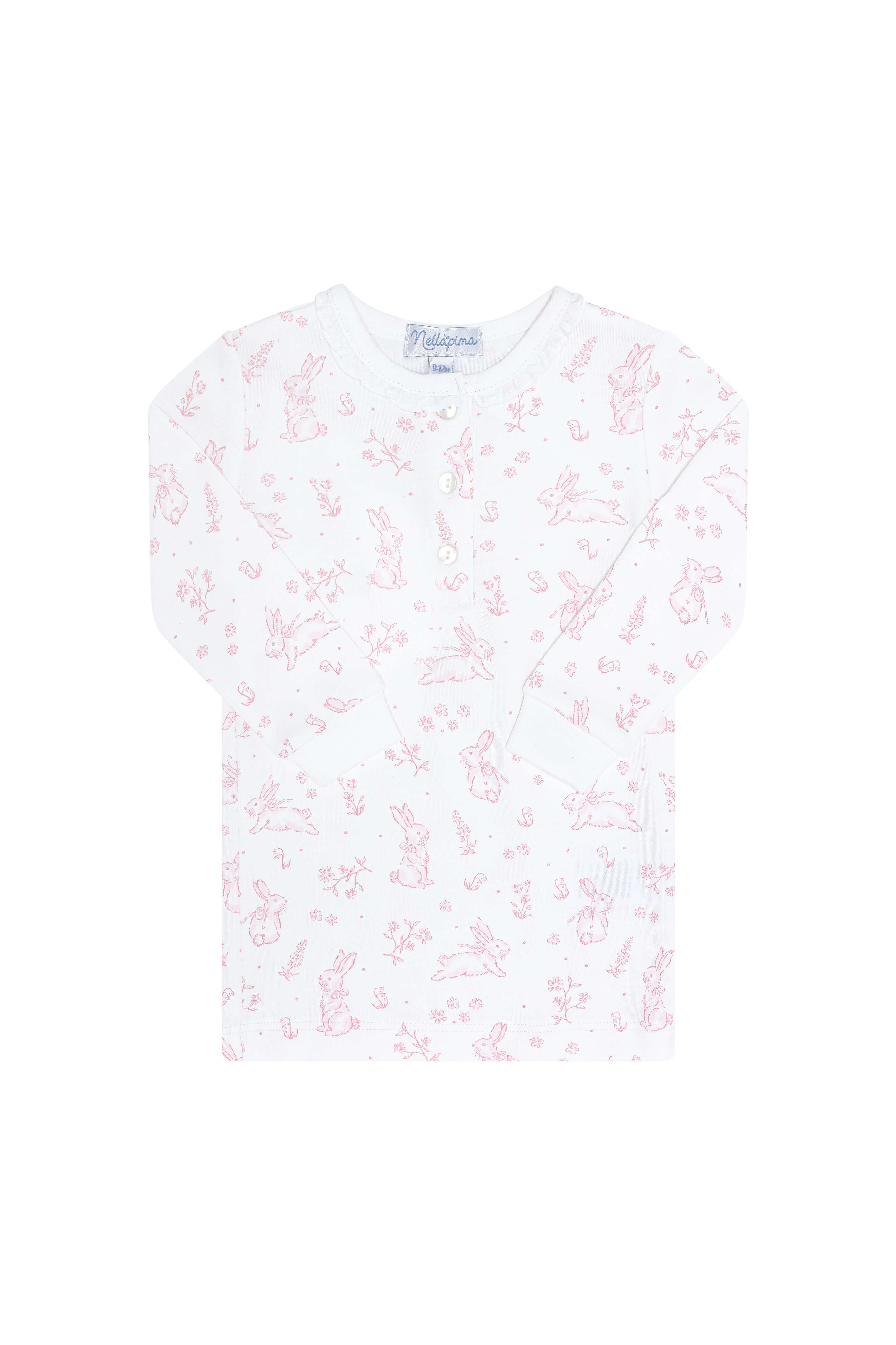 Pink Bunny Toile Pajama