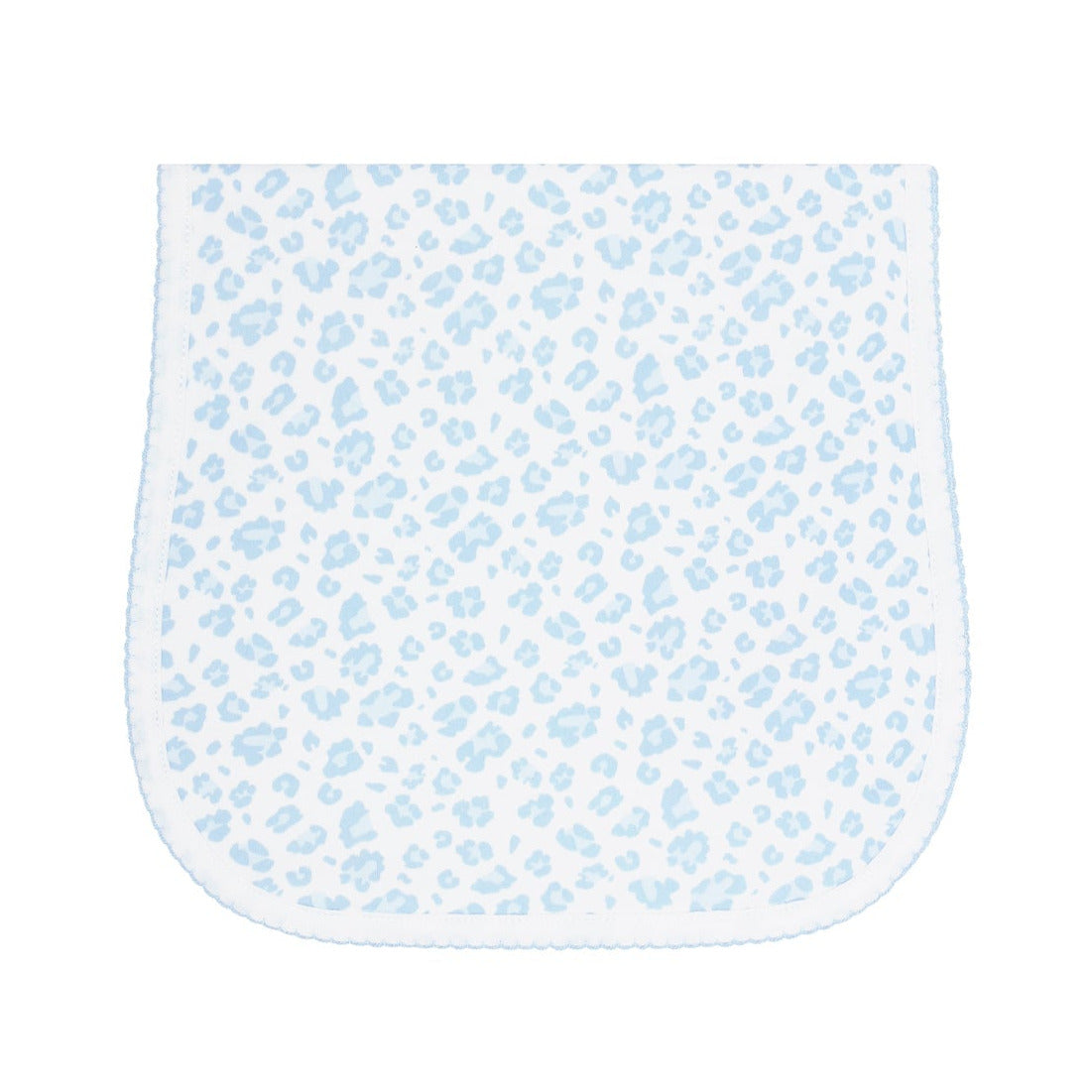 Blue Cheetah Print Burp Cloth
