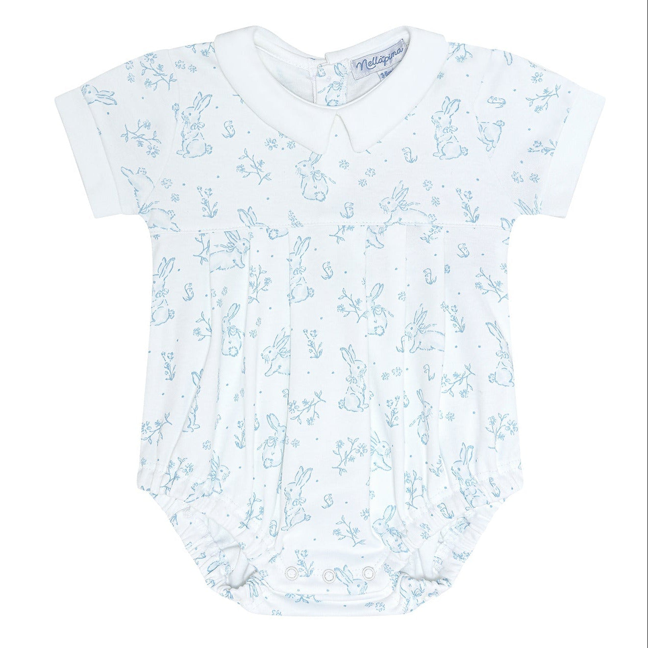 Blue Bunny Toile Bubble