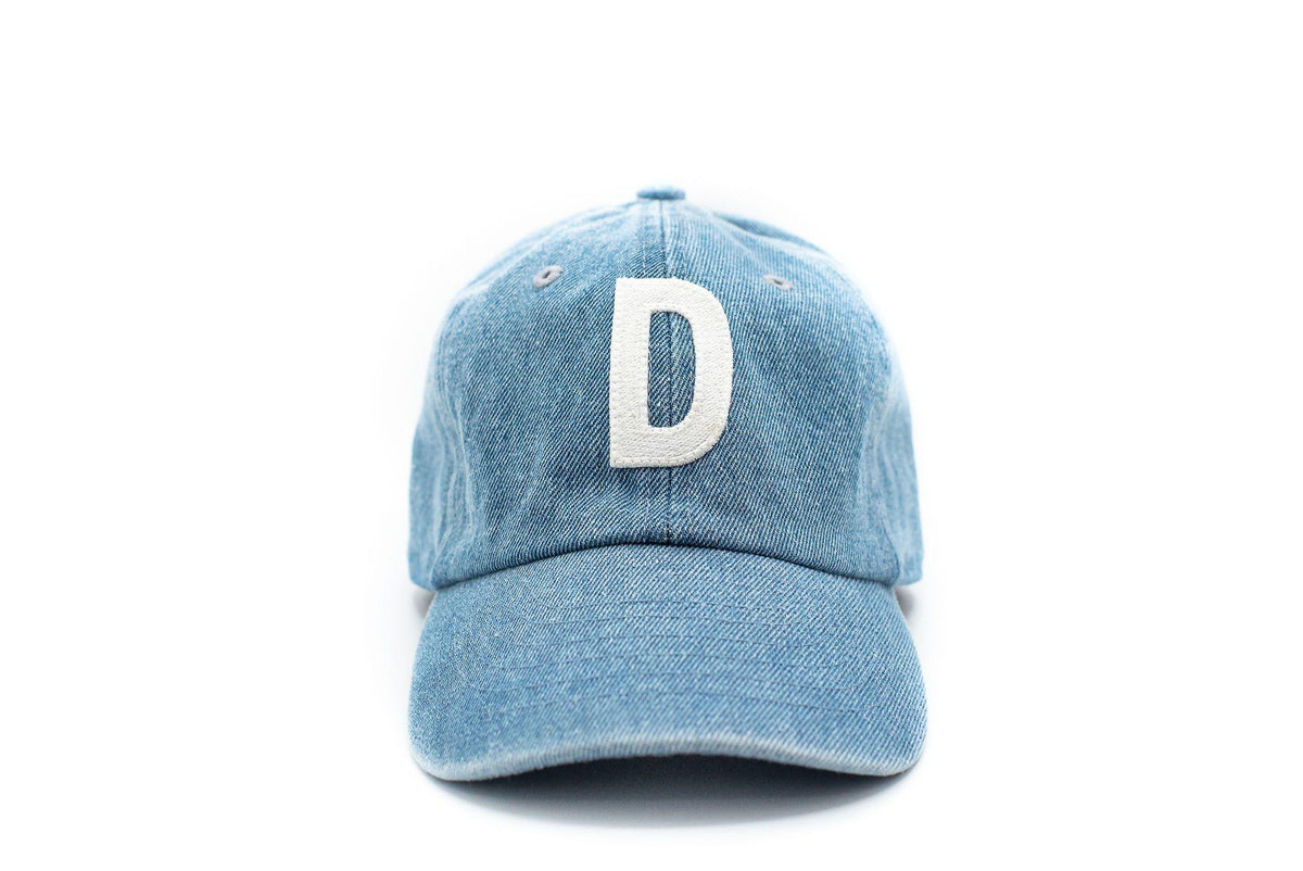 Denim Letter Baseball Hat