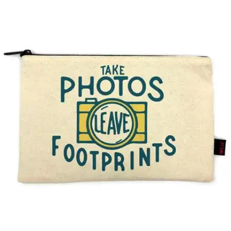 Take Photos, Leave Footprints Pencil Pouch