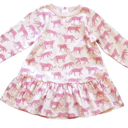 Pink Cheetah Swing Dress