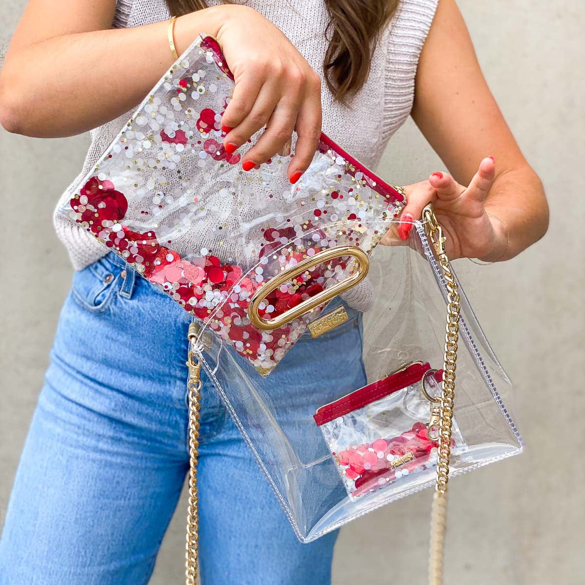 Cooper Crossbody Stadium-Approved Clear Bag