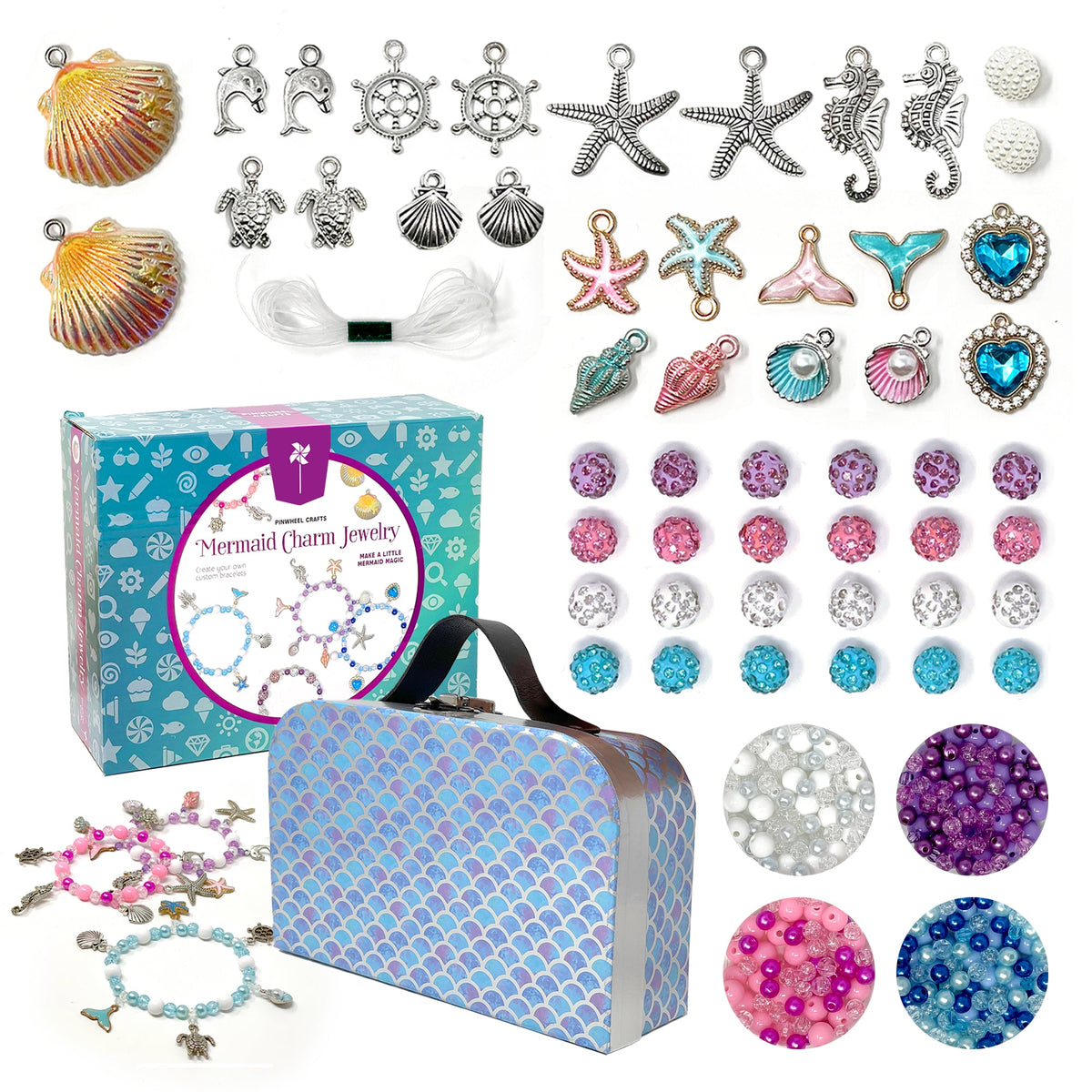 Mermaid Charm Bracelet Making Kit