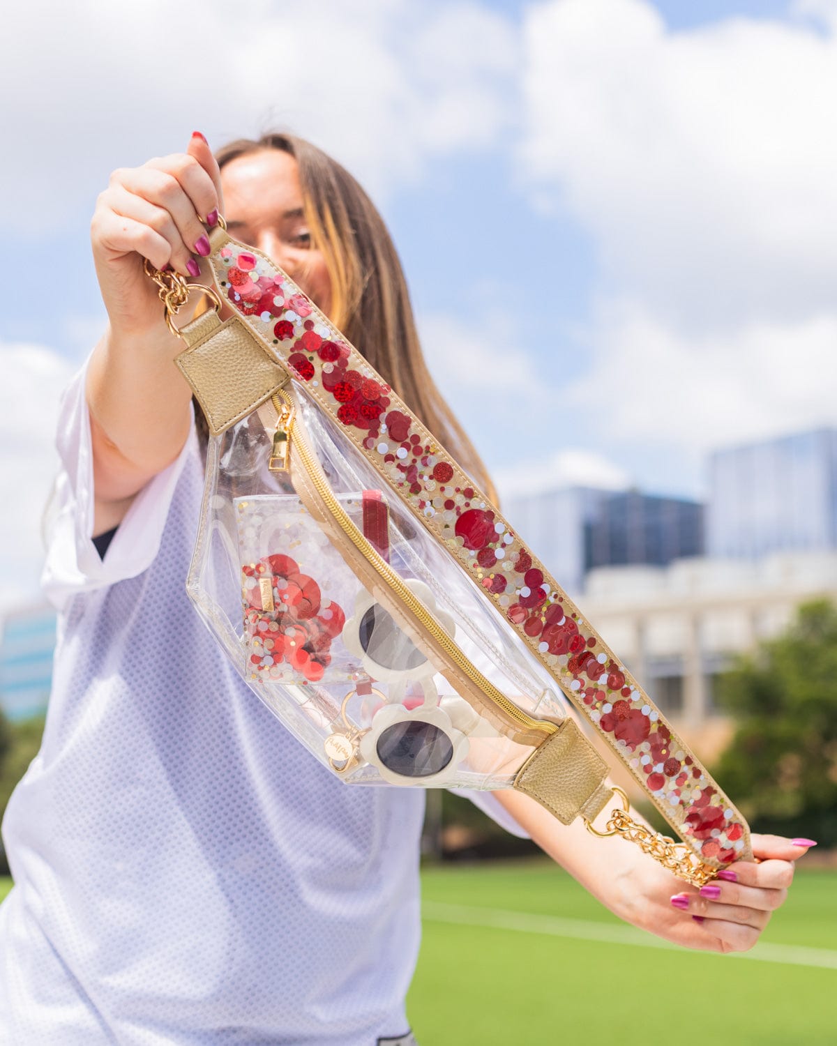 Adjustable Confetti Handbag Straps