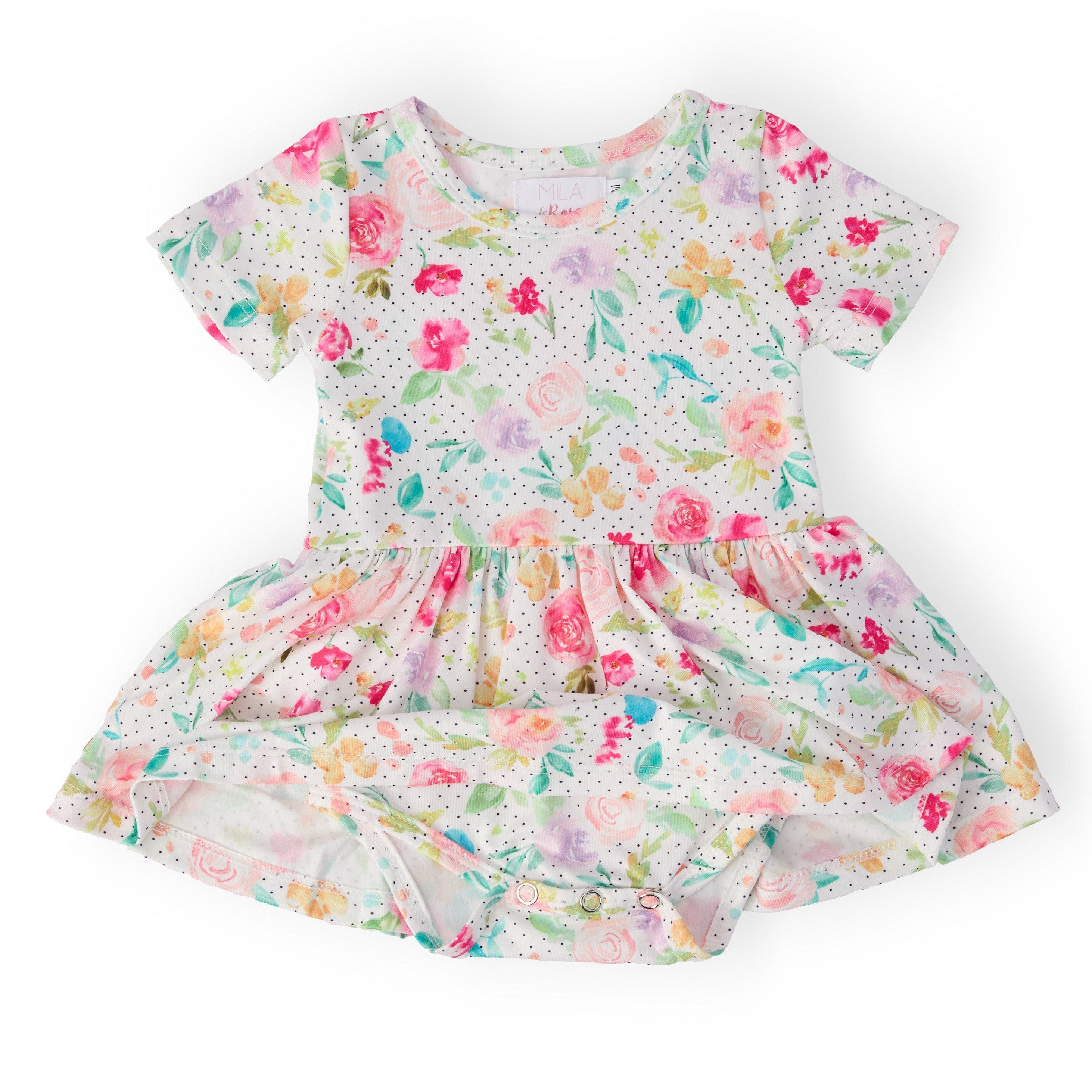 Painted Posies S/S Twirl Bodysuit