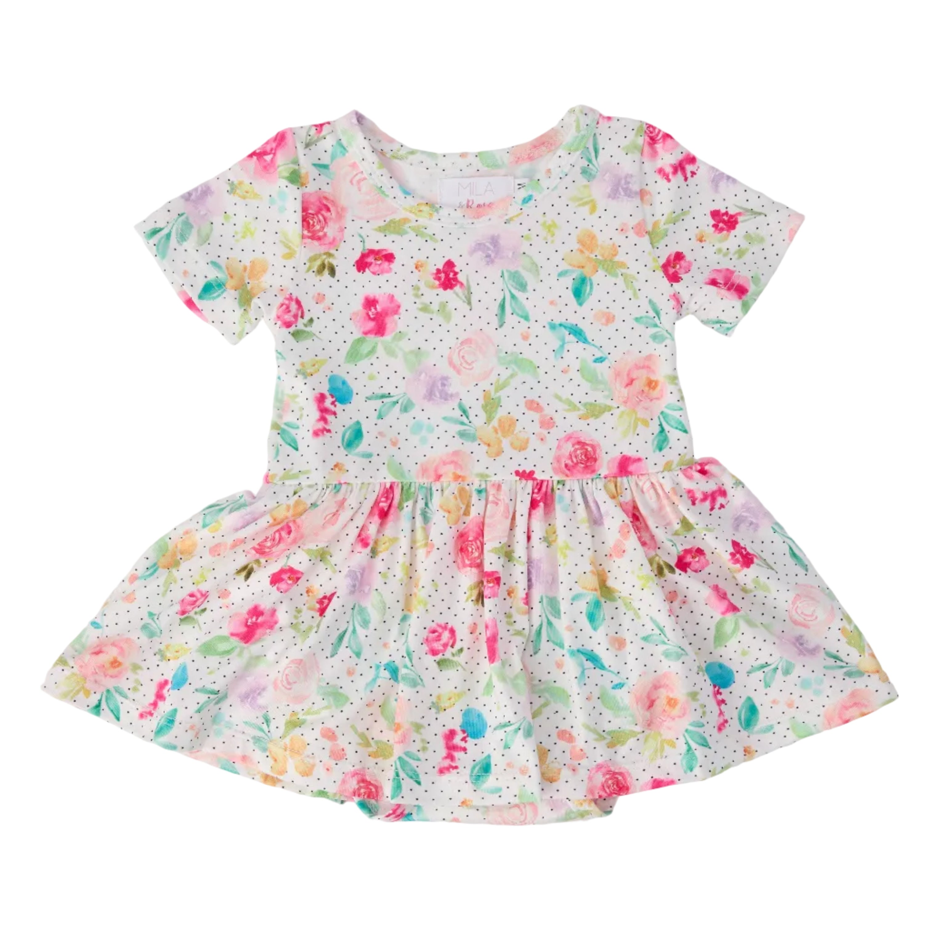Painted Posies S/S Twirl Bodysuit