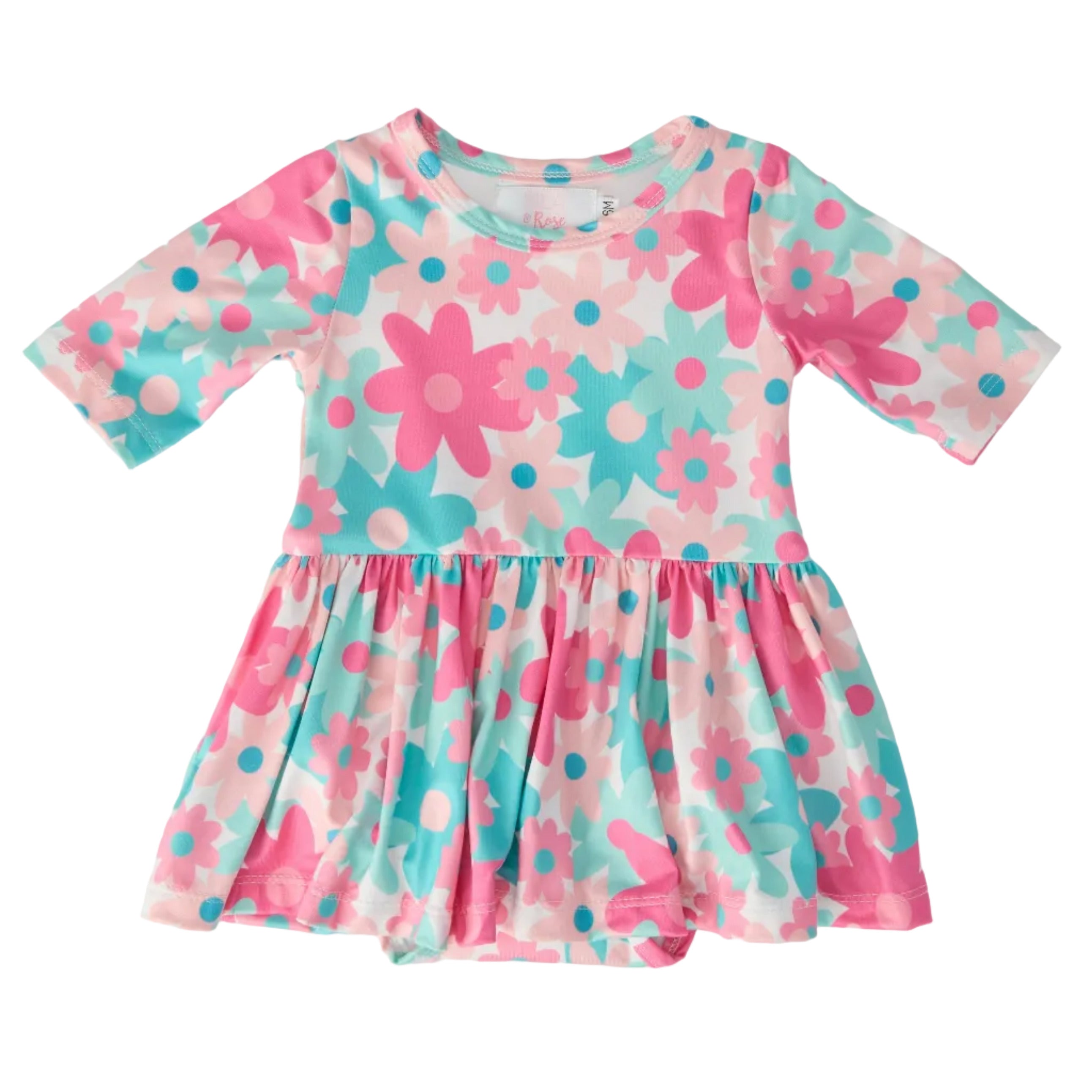 SALE Petal Perfection 3/4 Sleeve Twirl Bodysuit