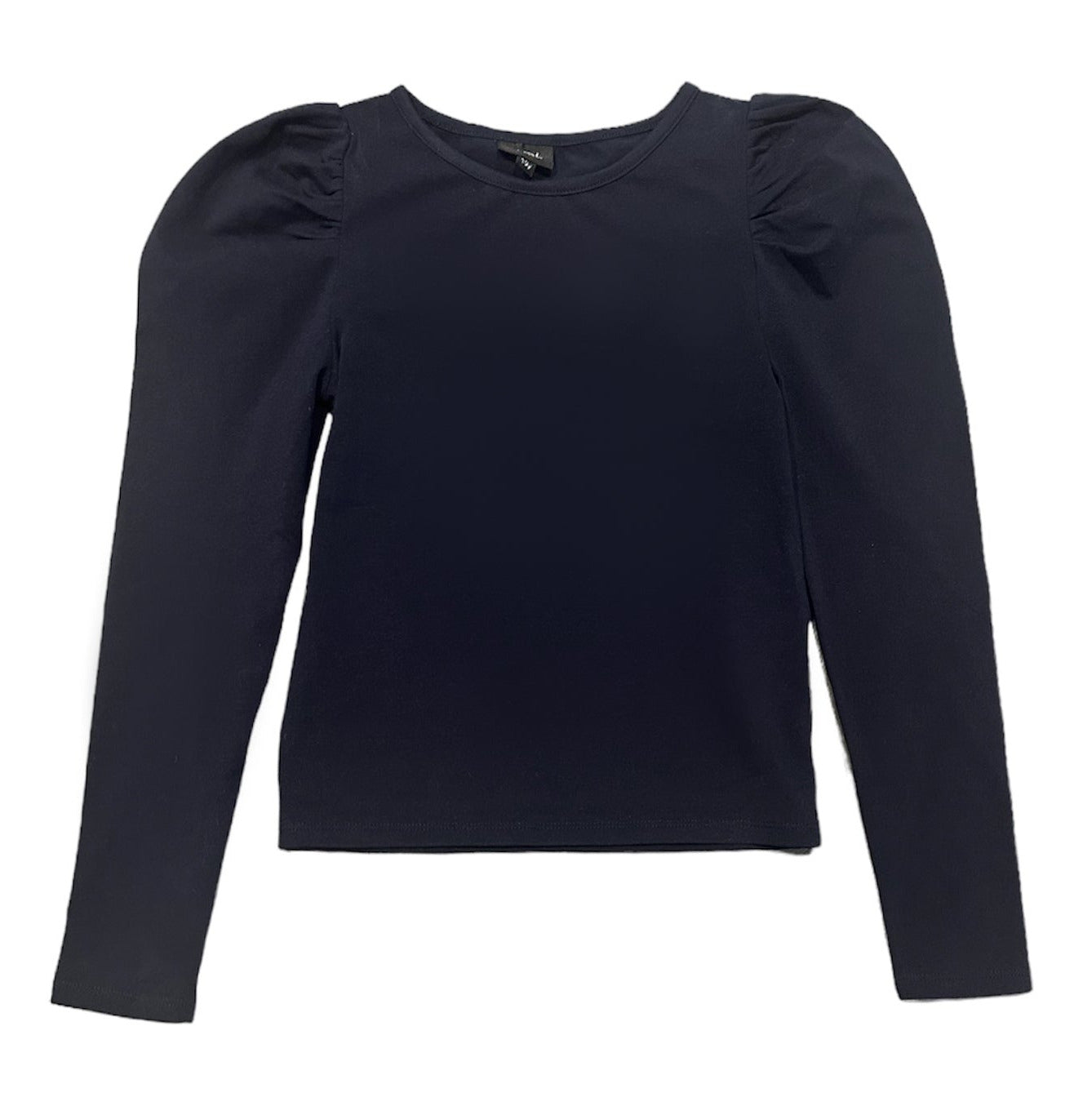 AA Black Puff Sleeve Cotton Top
