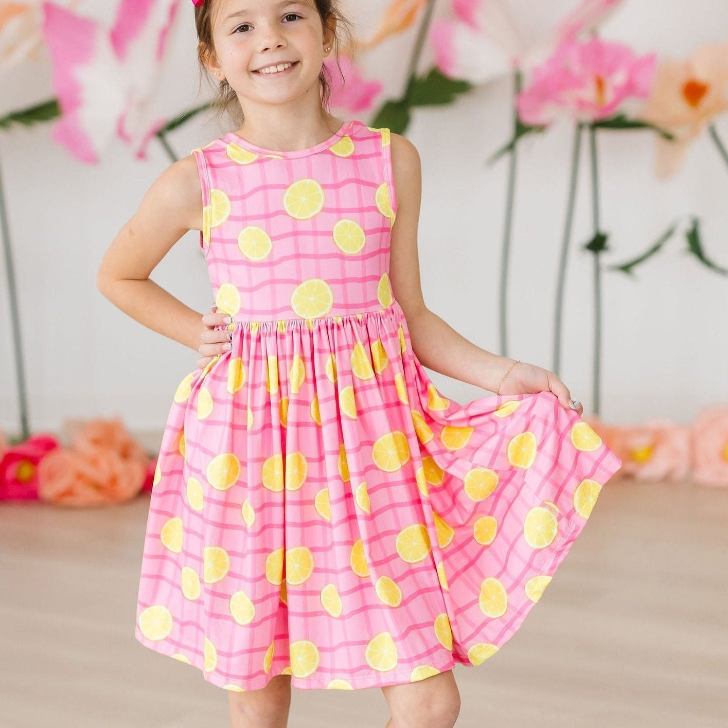 Pink Lemonade Tank Twirl Dress