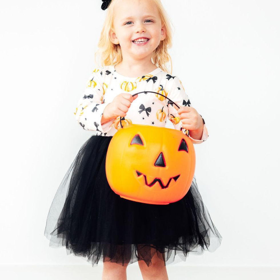 Pretty in Pumpkin L/S Tutu Dress
