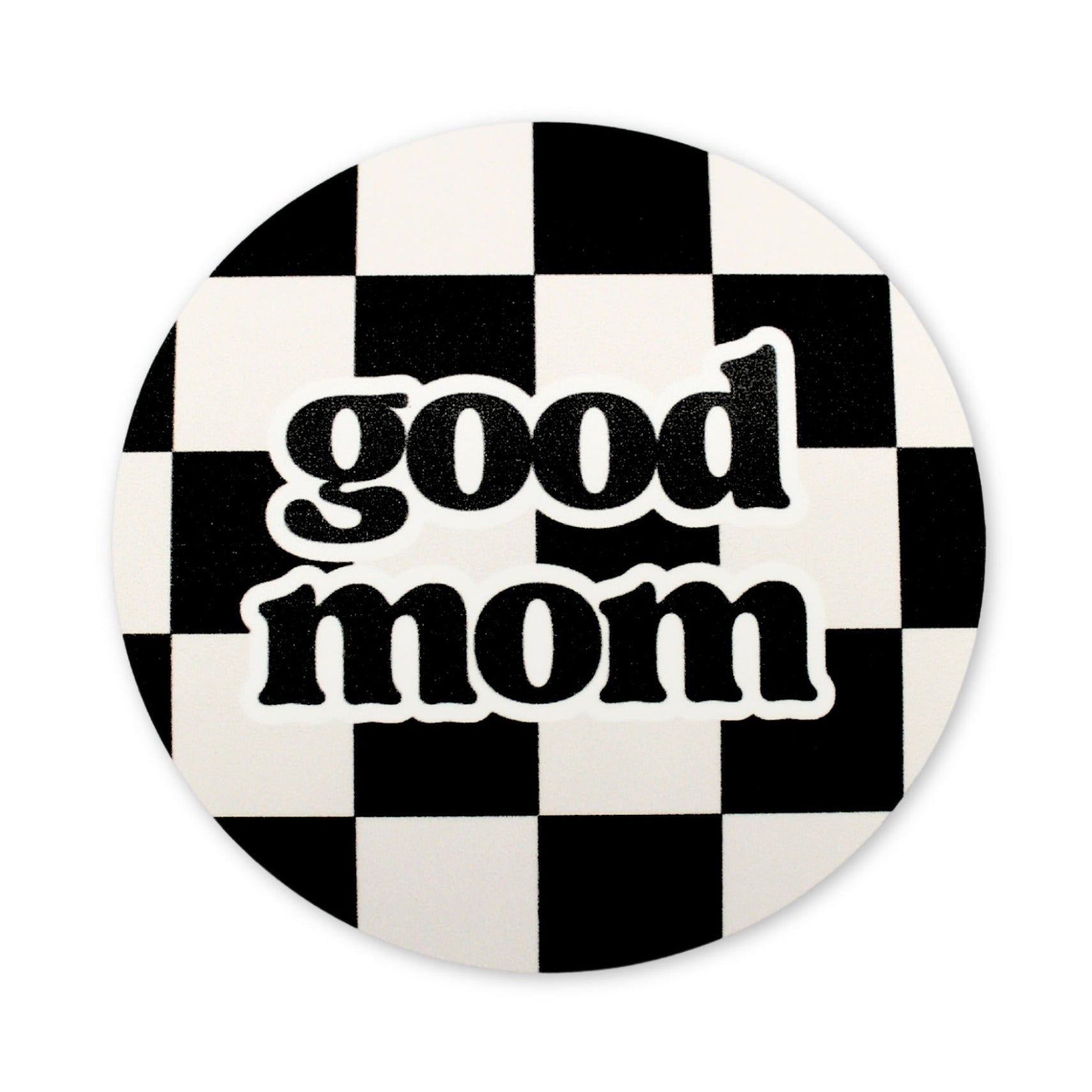 Good Mom Checkerboard | Sticker