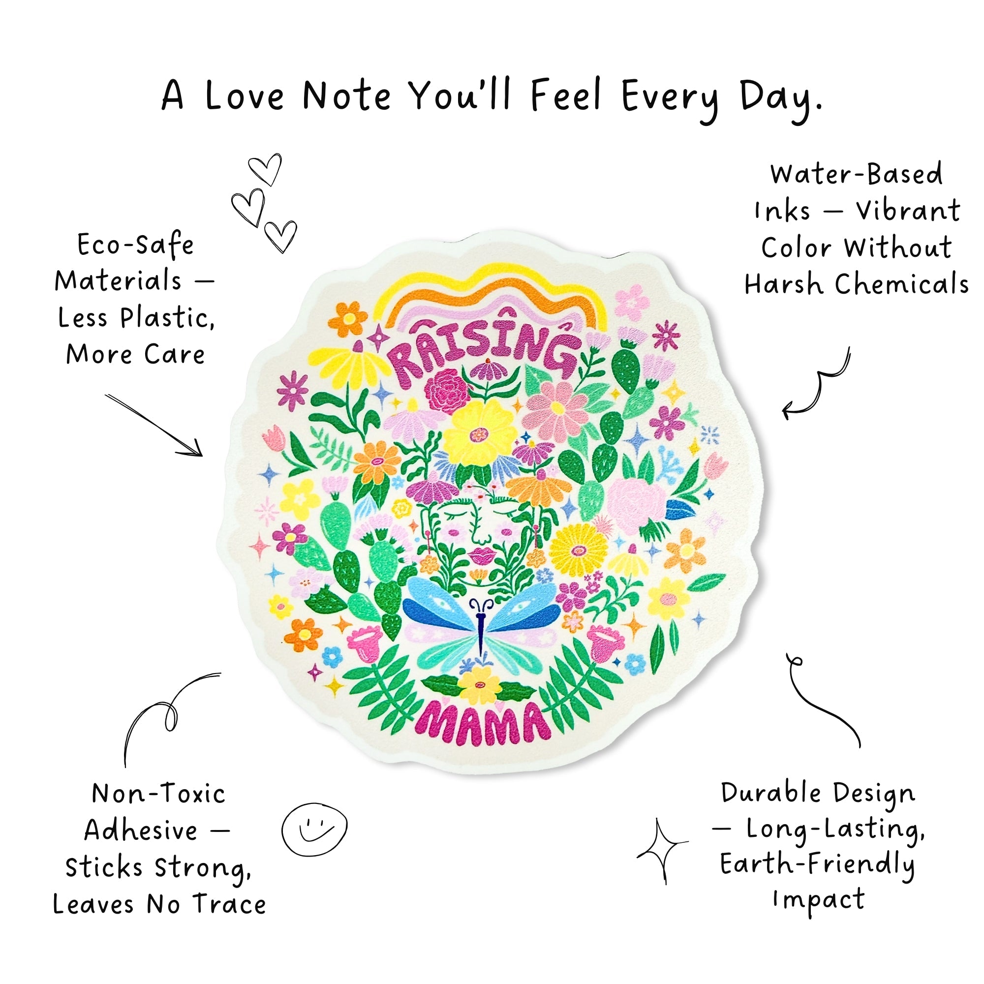 Raising Mama Floral | Sticker