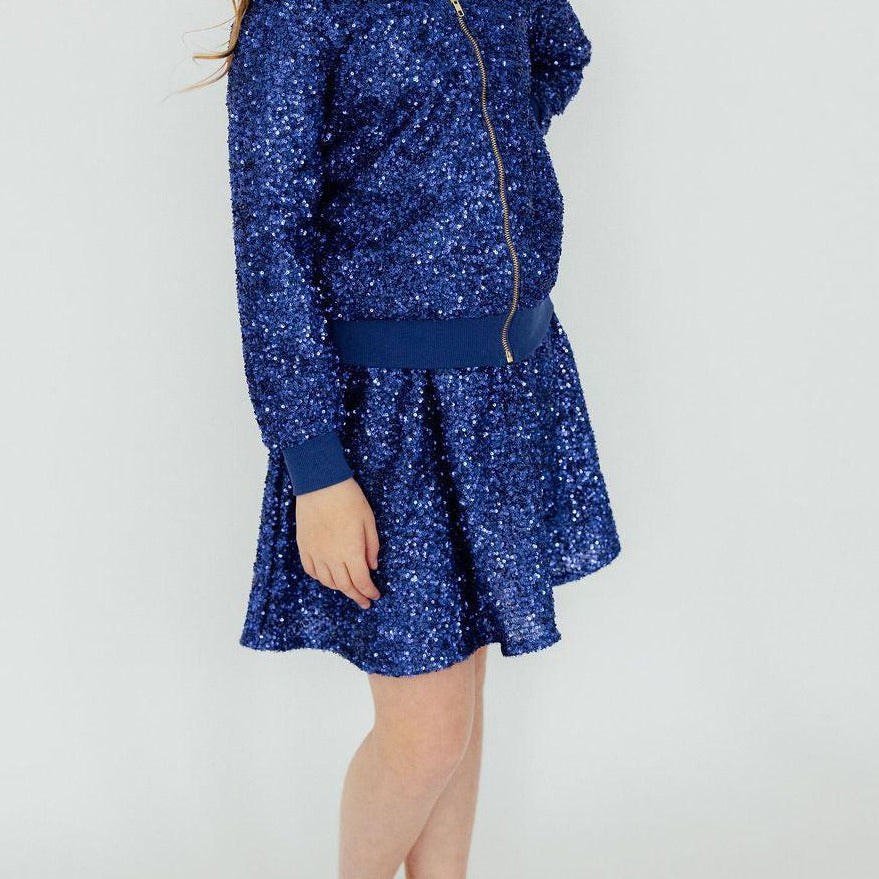 Royal Blue Sequin Twirl Skort
