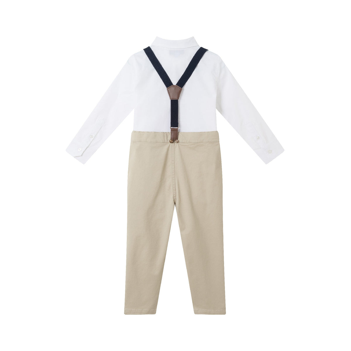 Boys Suspender Set | Navy & Khaki