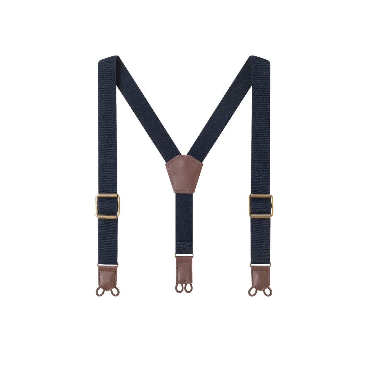 Boys Suspender Set | Navy & Khaki