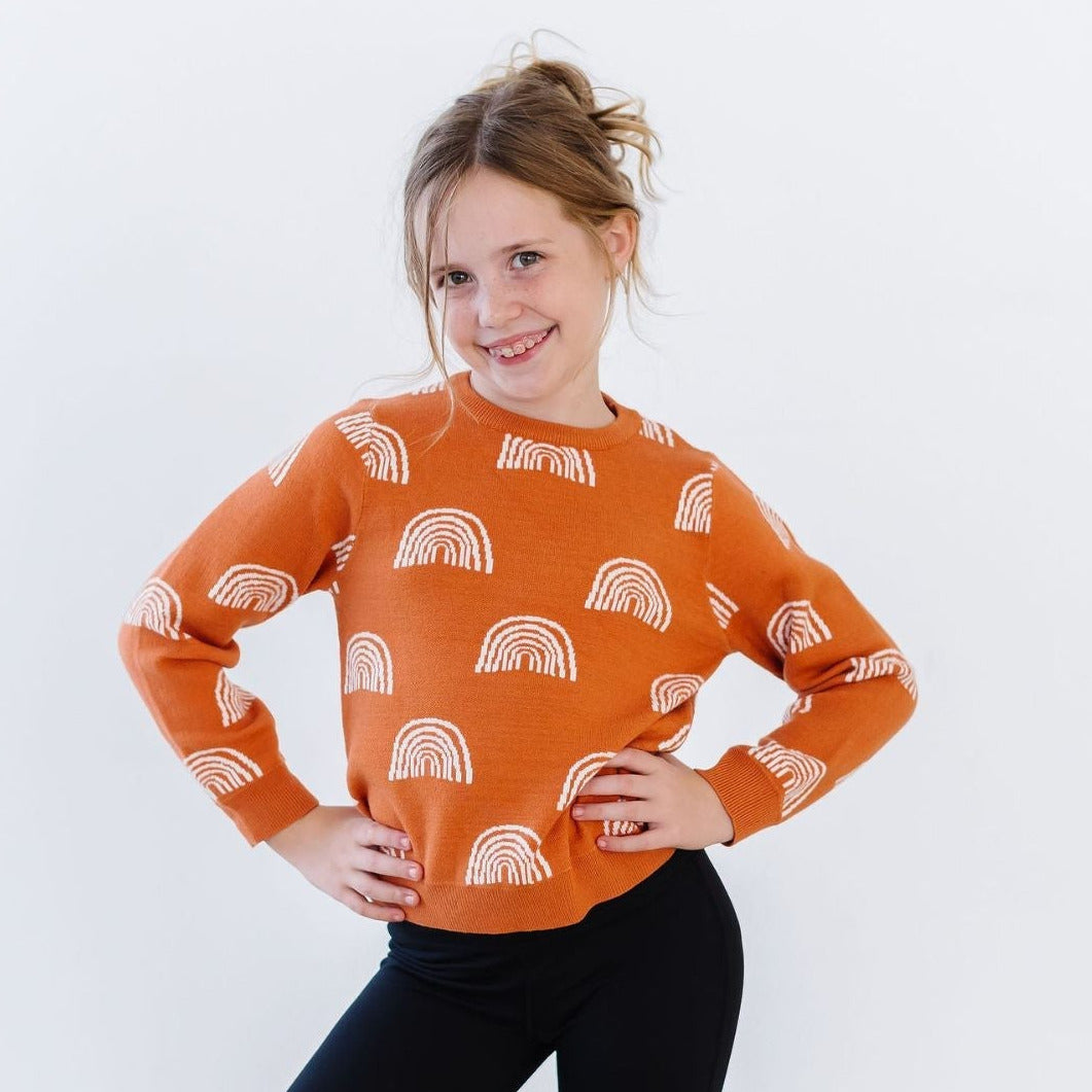 SALE Rainbows in Fall Sweater