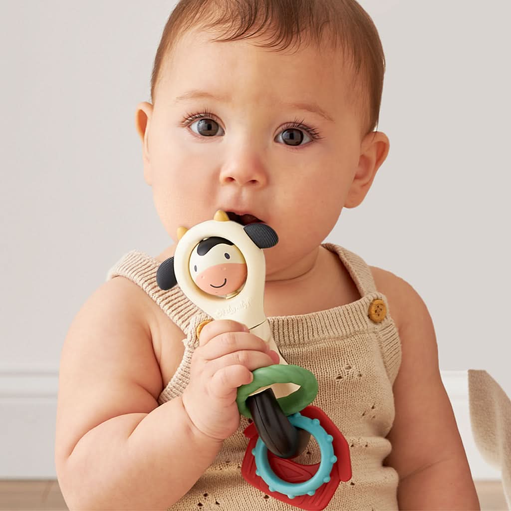 Itzy Spinner™ Rattle - Carmen the Cow
