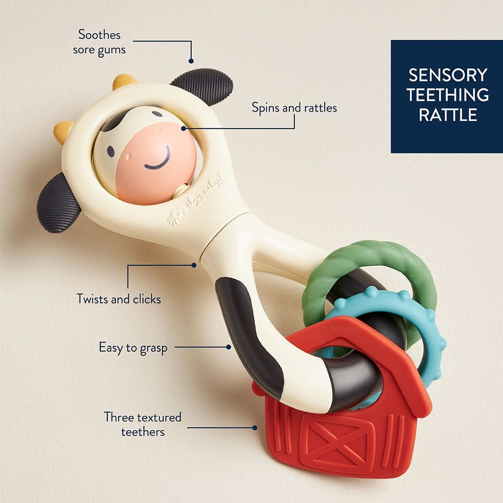 Itzy Spinner™ Rattle - Carmen the Cow