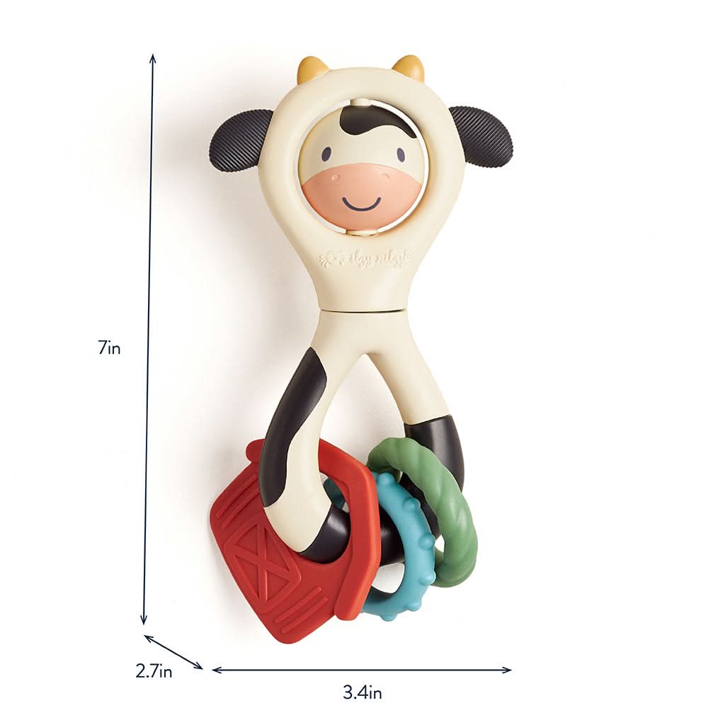 Itzy Spinner™ Rattle - Carmen the Cow