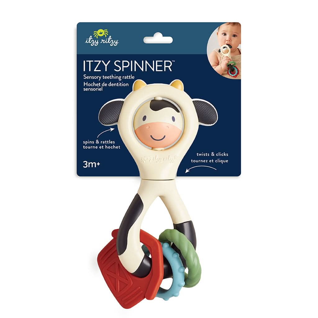 Itzy Spinner™ Rattle - Carmen the Cow