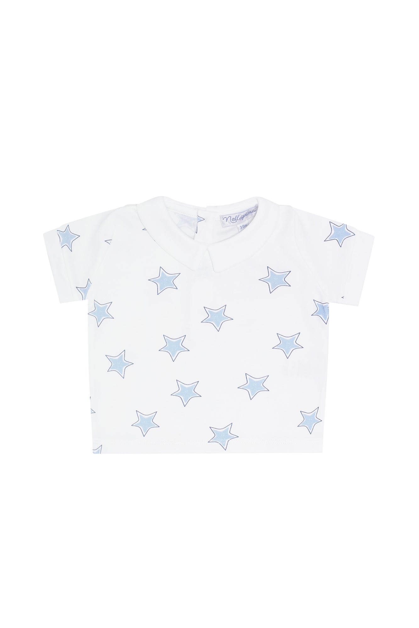 Blue Stars Print Diaper Cover Set