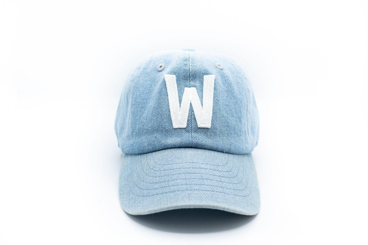 Denim Letter Baseball Hat