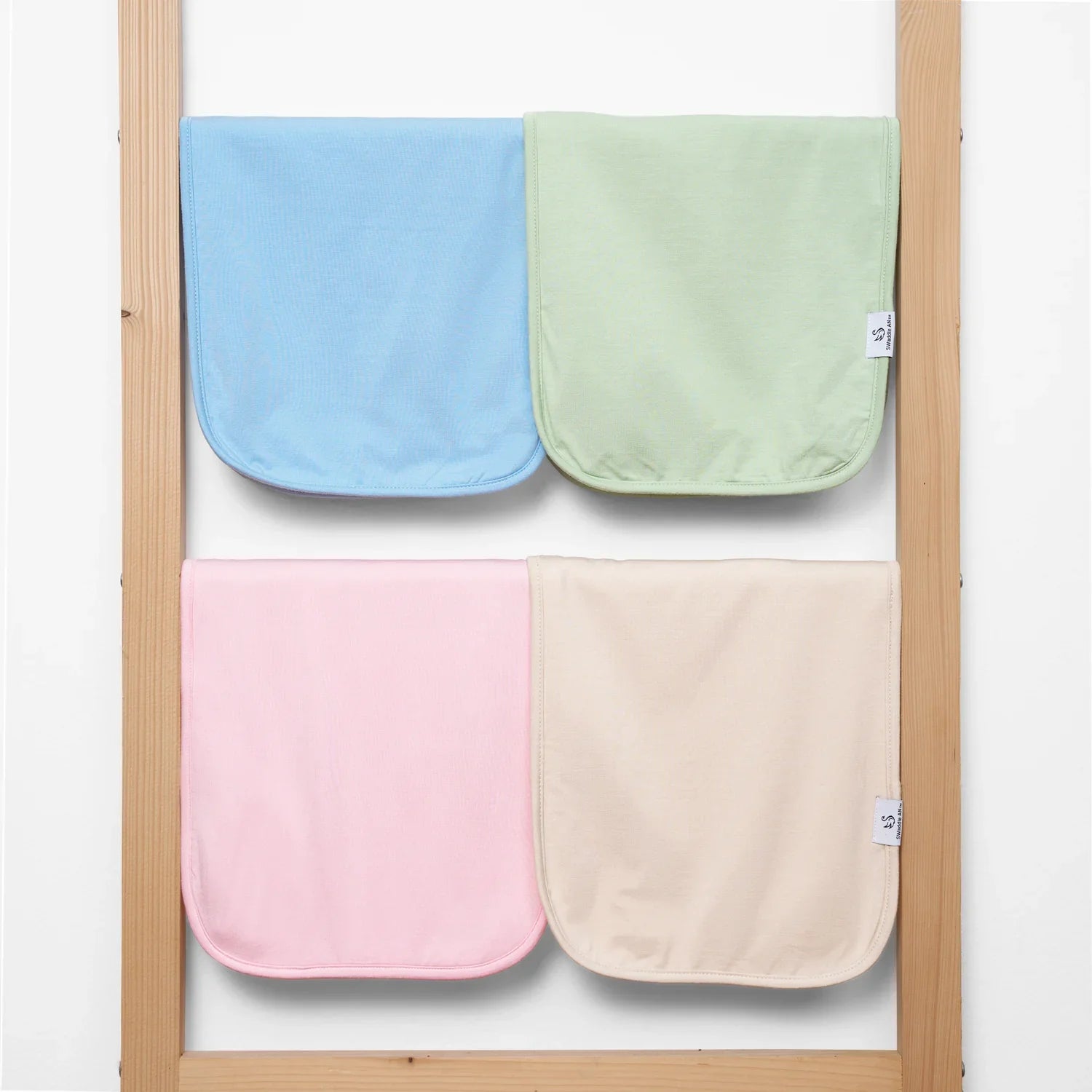 Burp Cloths in Sage Green
