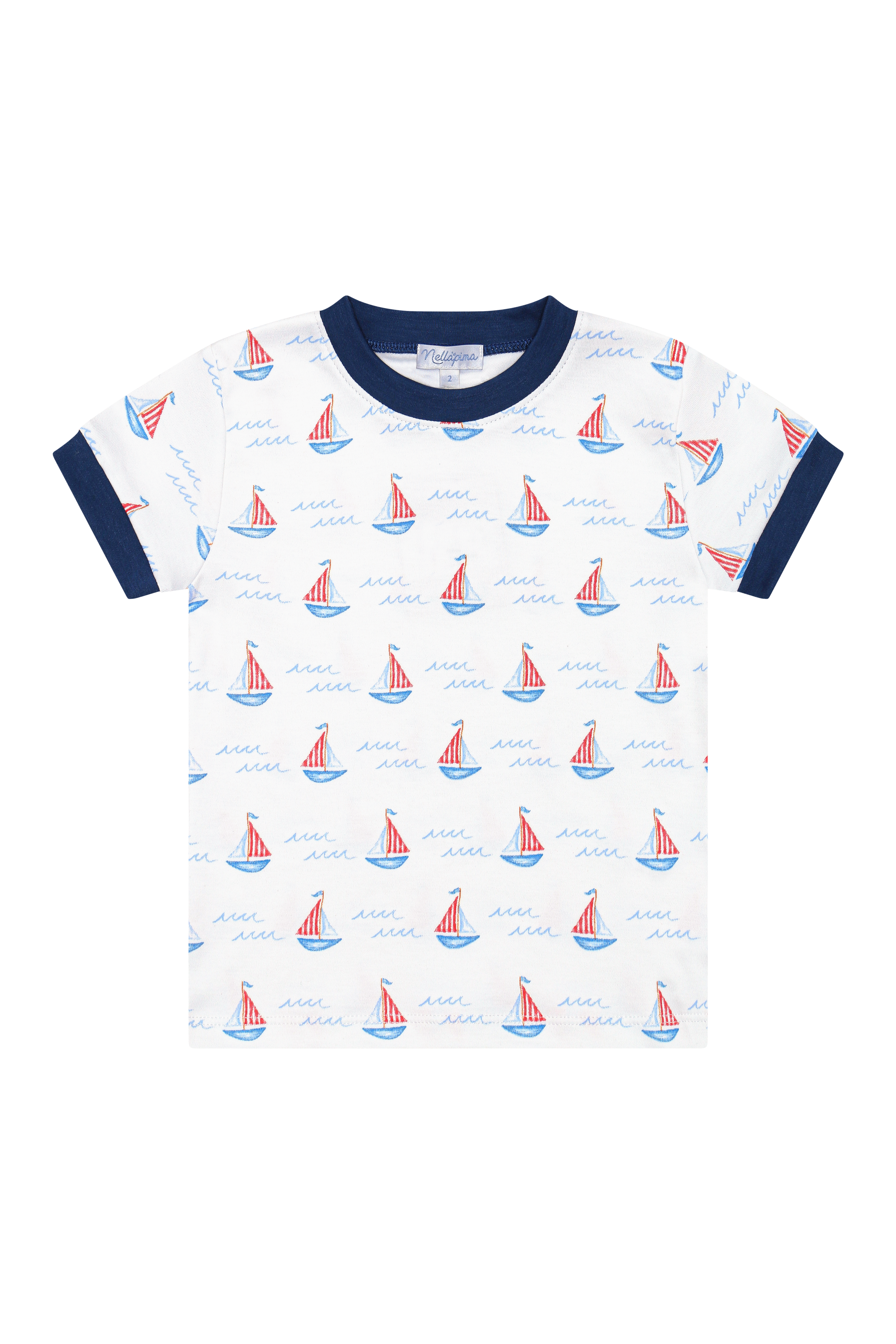 Sailboats Boy Short Set