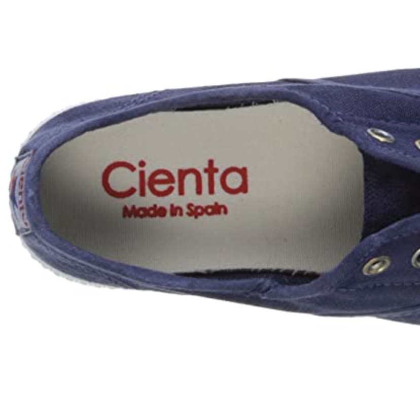 Distressed Toe Cap Slip On - Navy