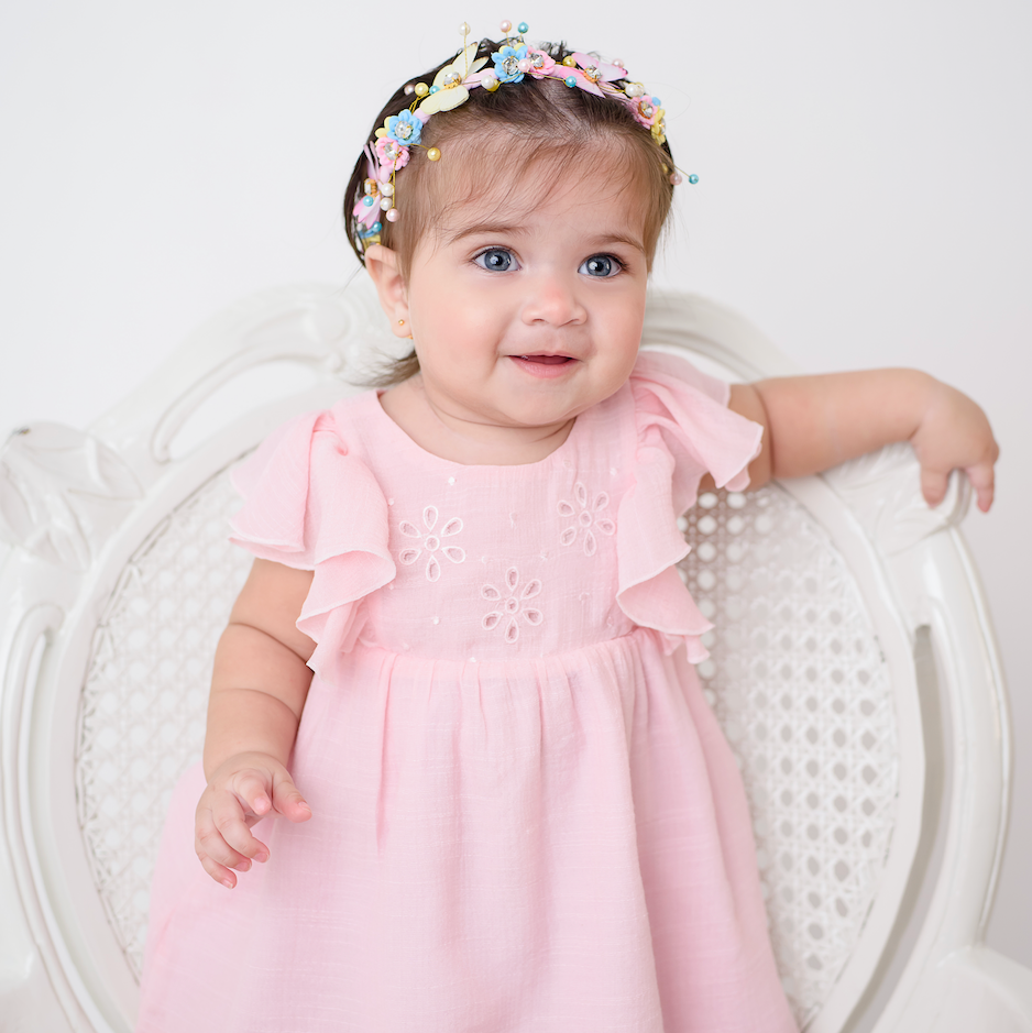 Pale Pink Cotton Voile Dress