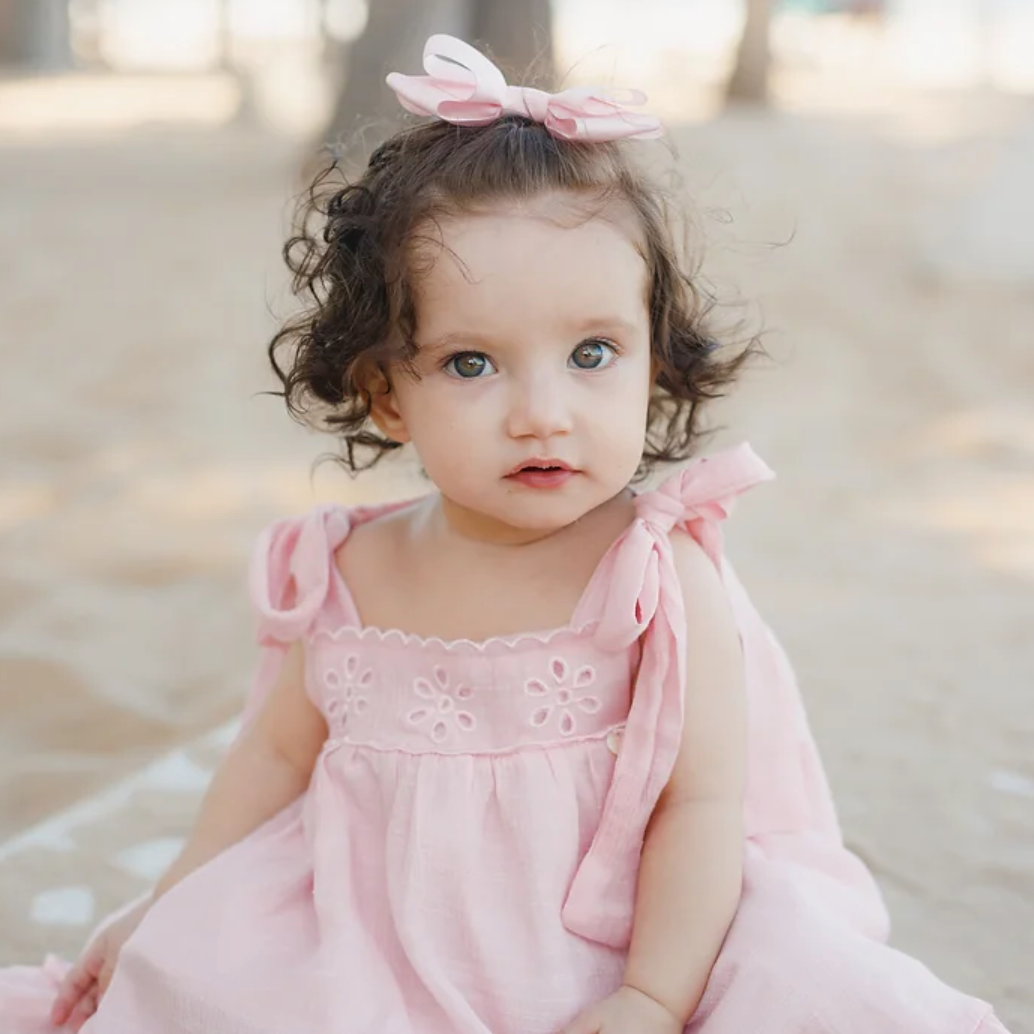 Pale Pink Cotton Voile Dress