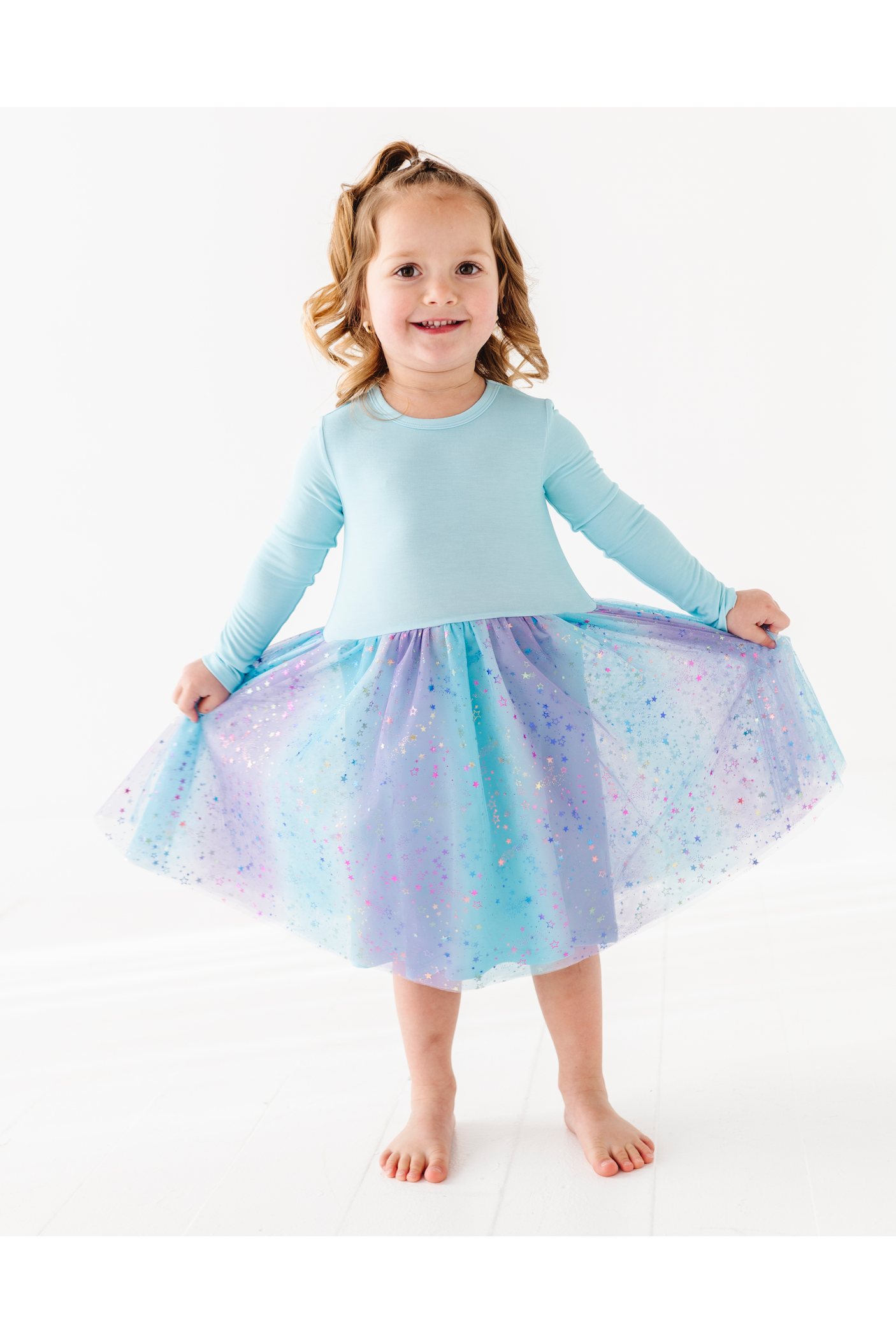 **PREORDER Bamboo Tulle Dress -Elsie Ombre