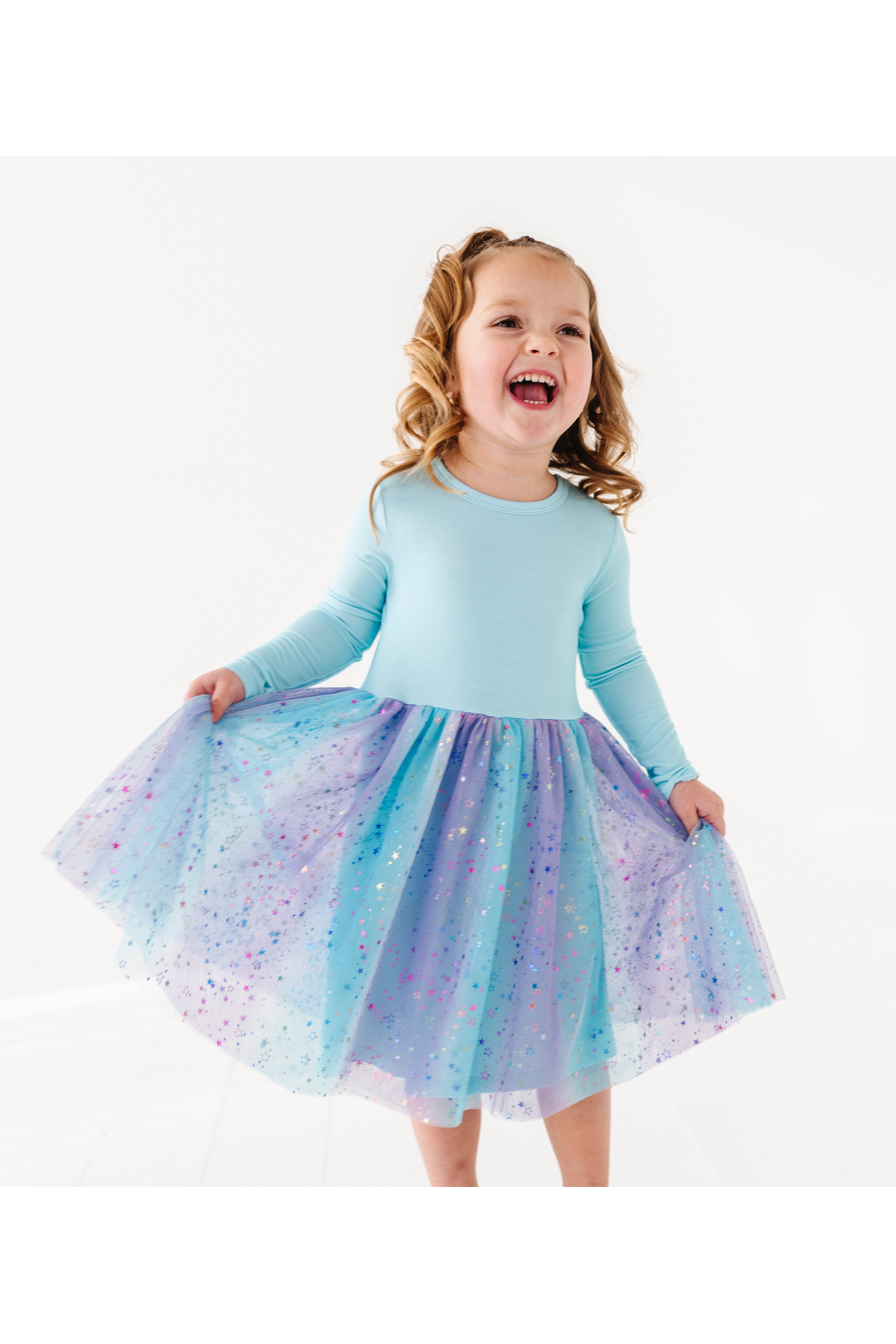 **PREORDER Bamboo Tulle Dress -Elsie Ombre
