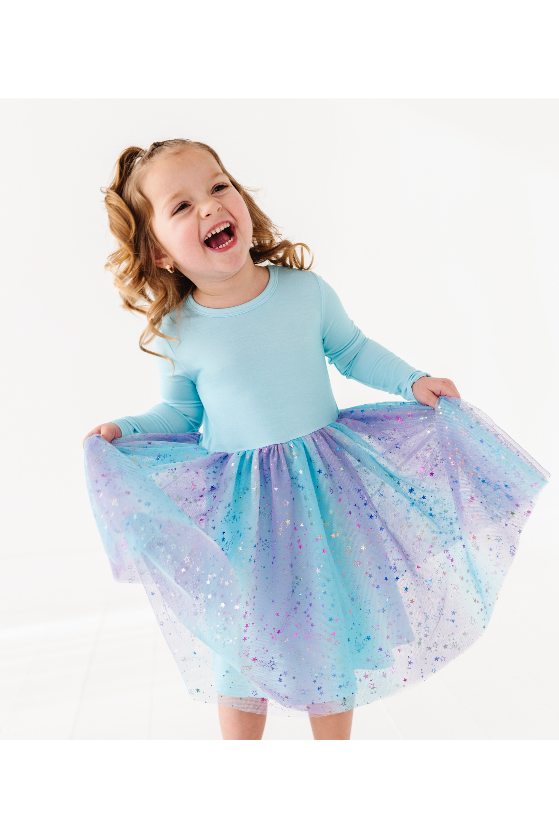 **PREORDER Bamboo Tulle Dress -Elsie Ombre