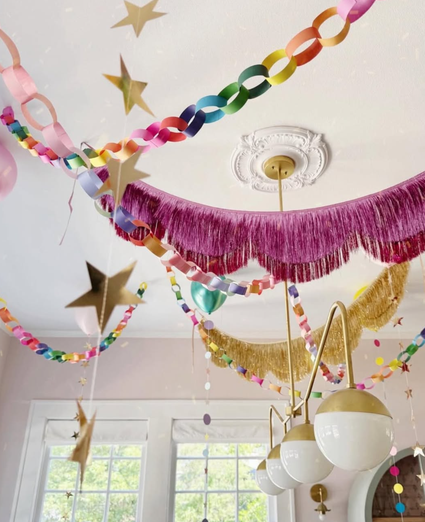 Stay Golden Fringe - scalloped banner