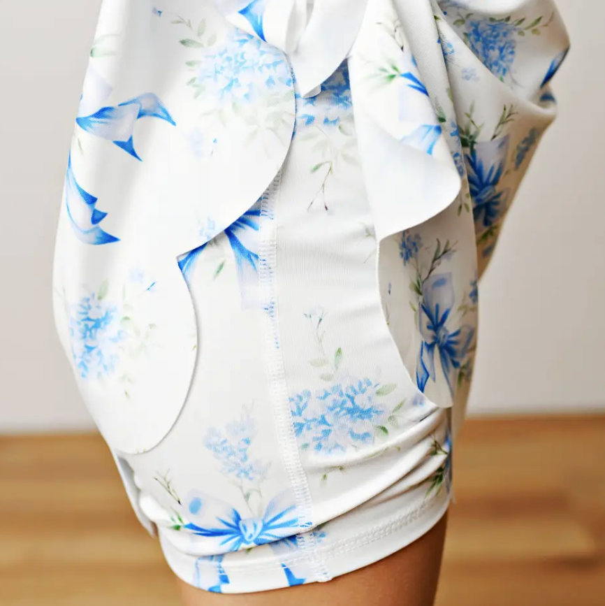 Active Blue Bow Dress