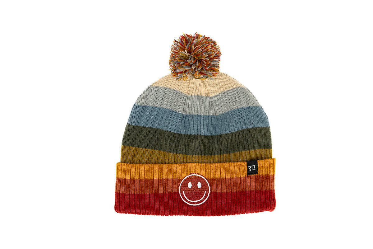 Smiley Pom Pom Hat
