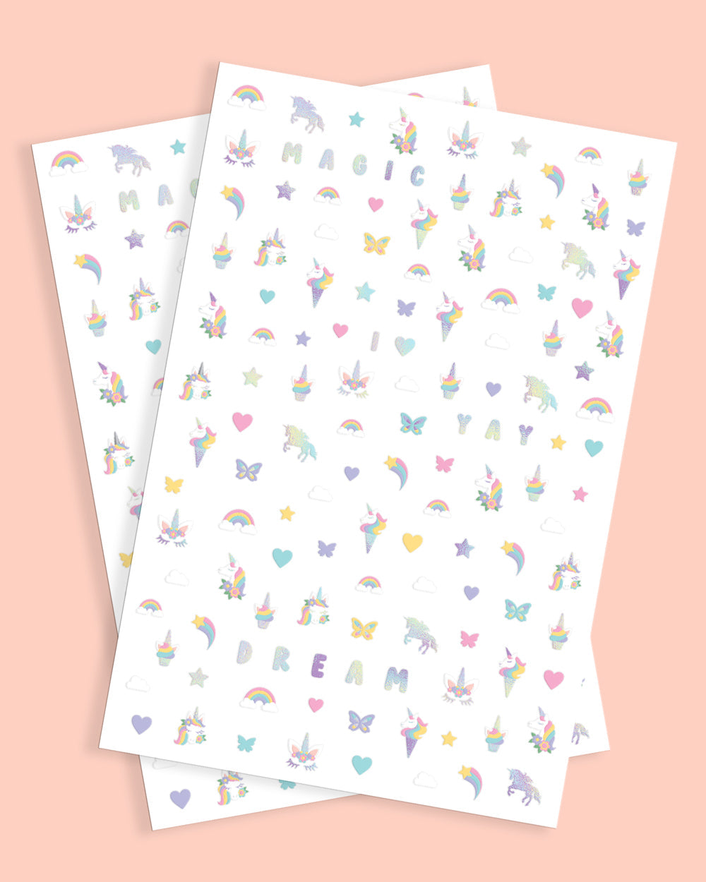 Unicorn 🦄 Nail Stickers - 524 nail stickers