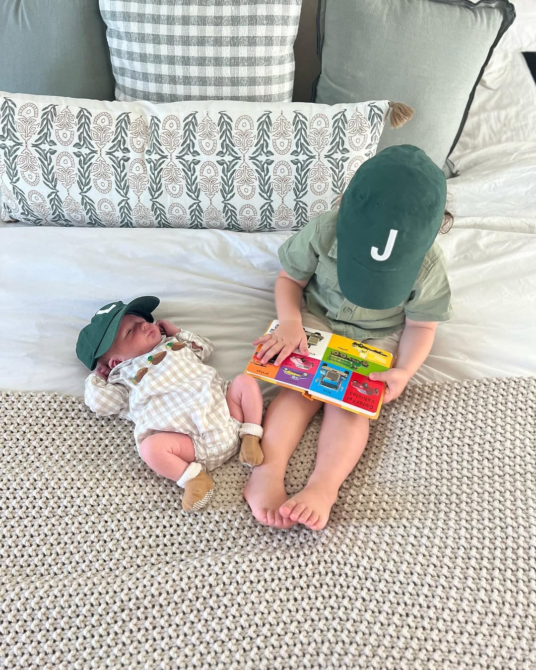 Hunter Green Letter Baseball Hat